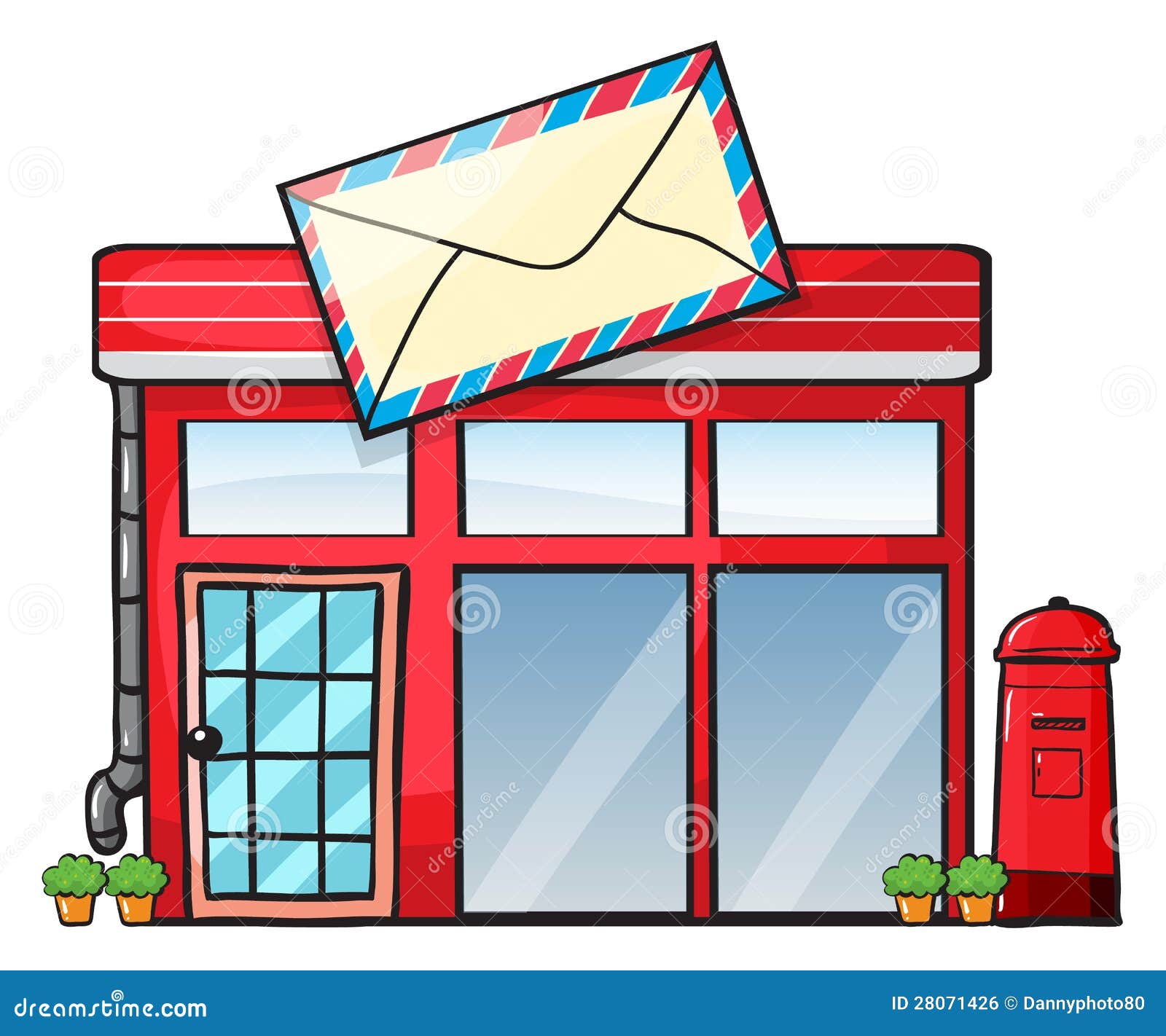 A post office stock illustration. Illustration of model - 28071426