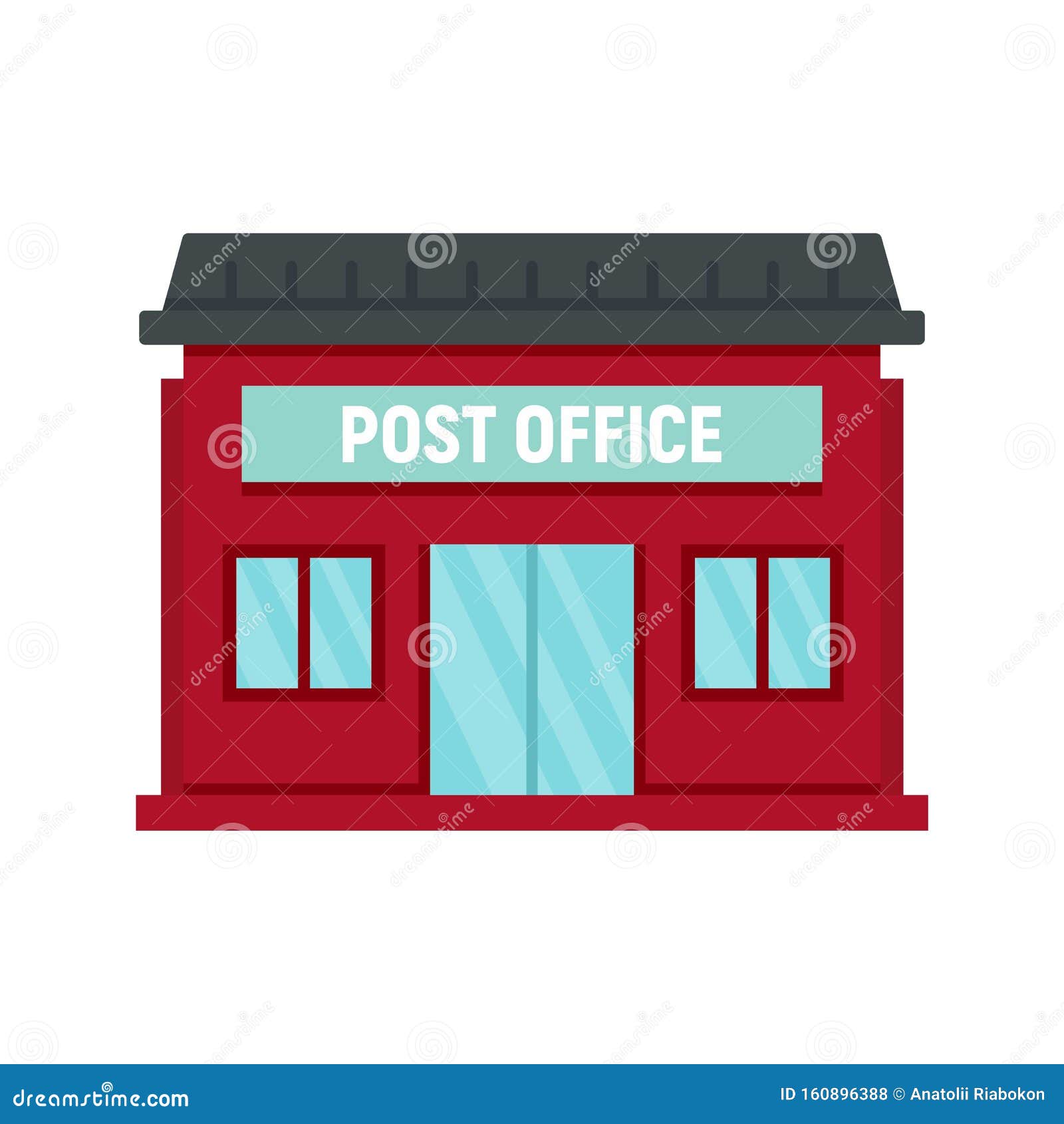 Post office graphic interior black white sketch illustration vector Stock  Vector  Adobe Stock