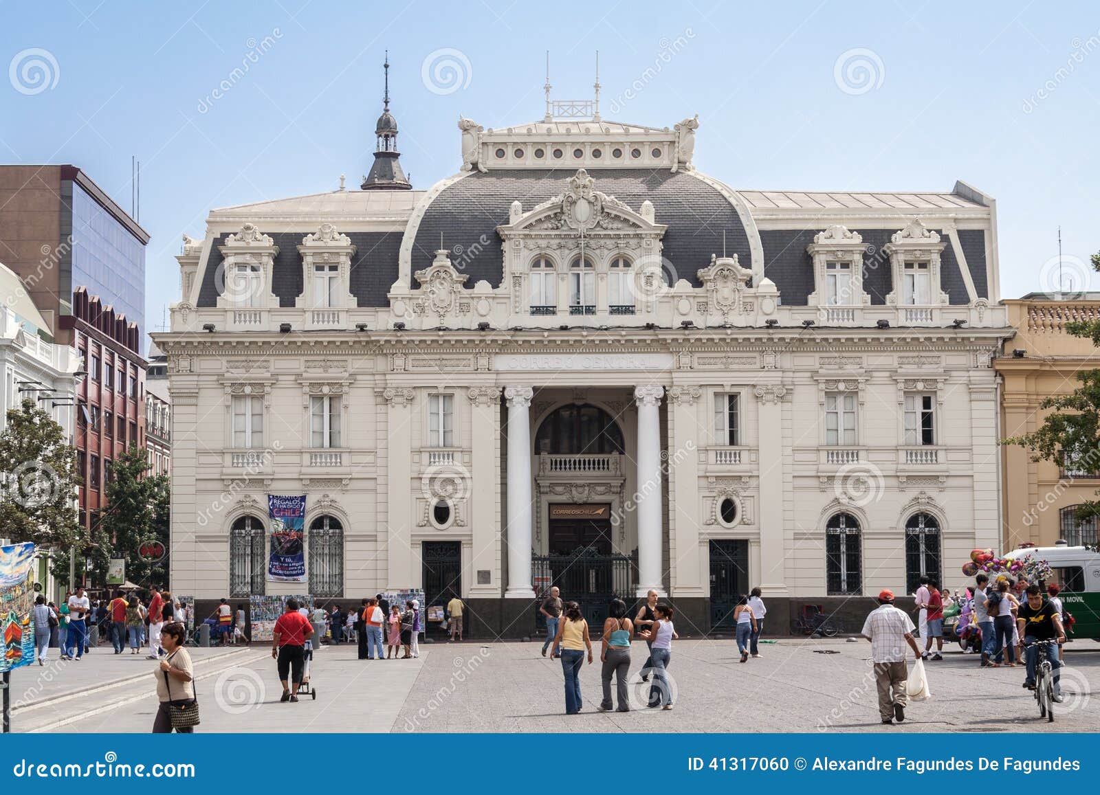 Post Office Building Santiago De Chile Editorial Image Image of post
