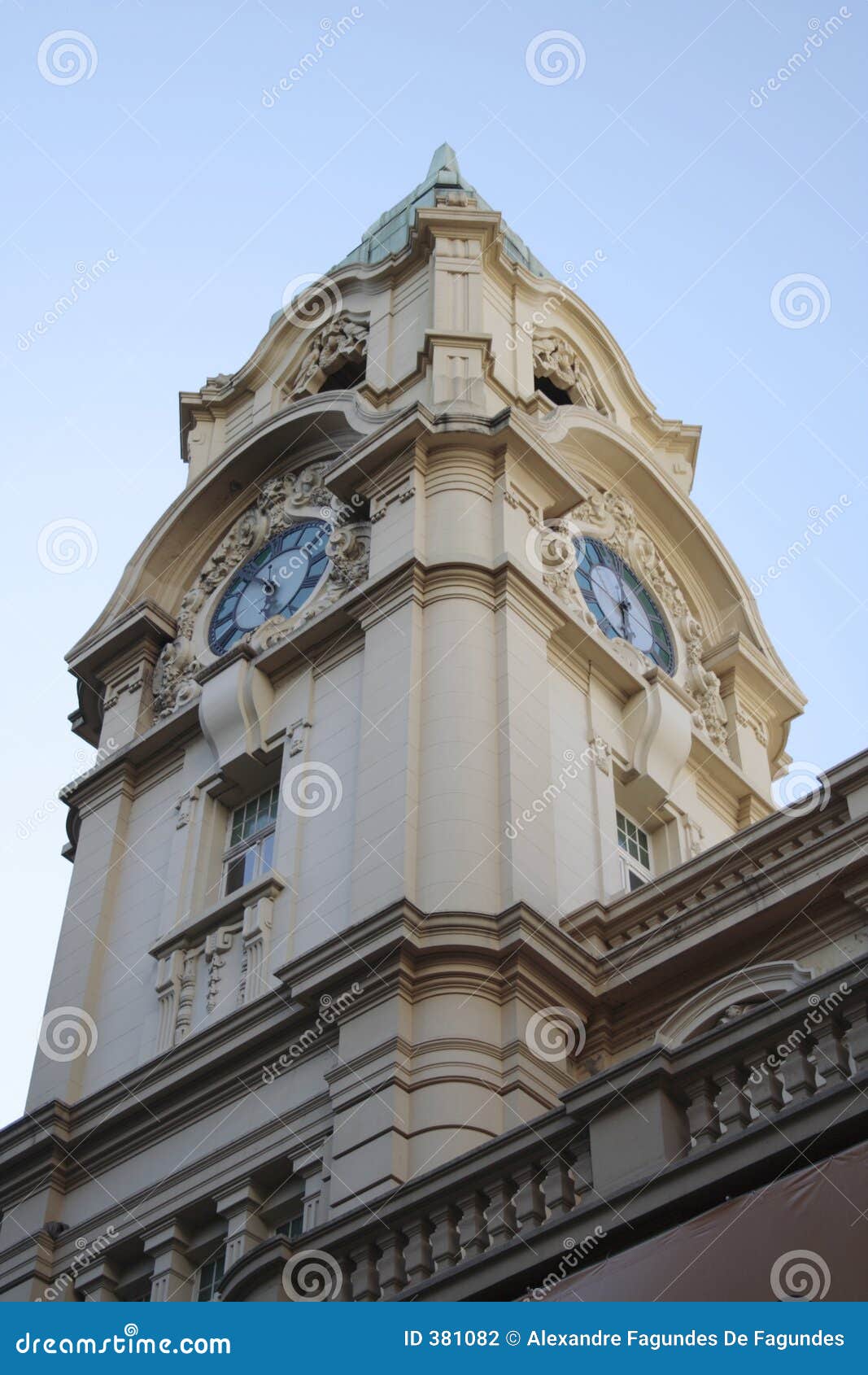 post office clock tower - porto alegre - brazil