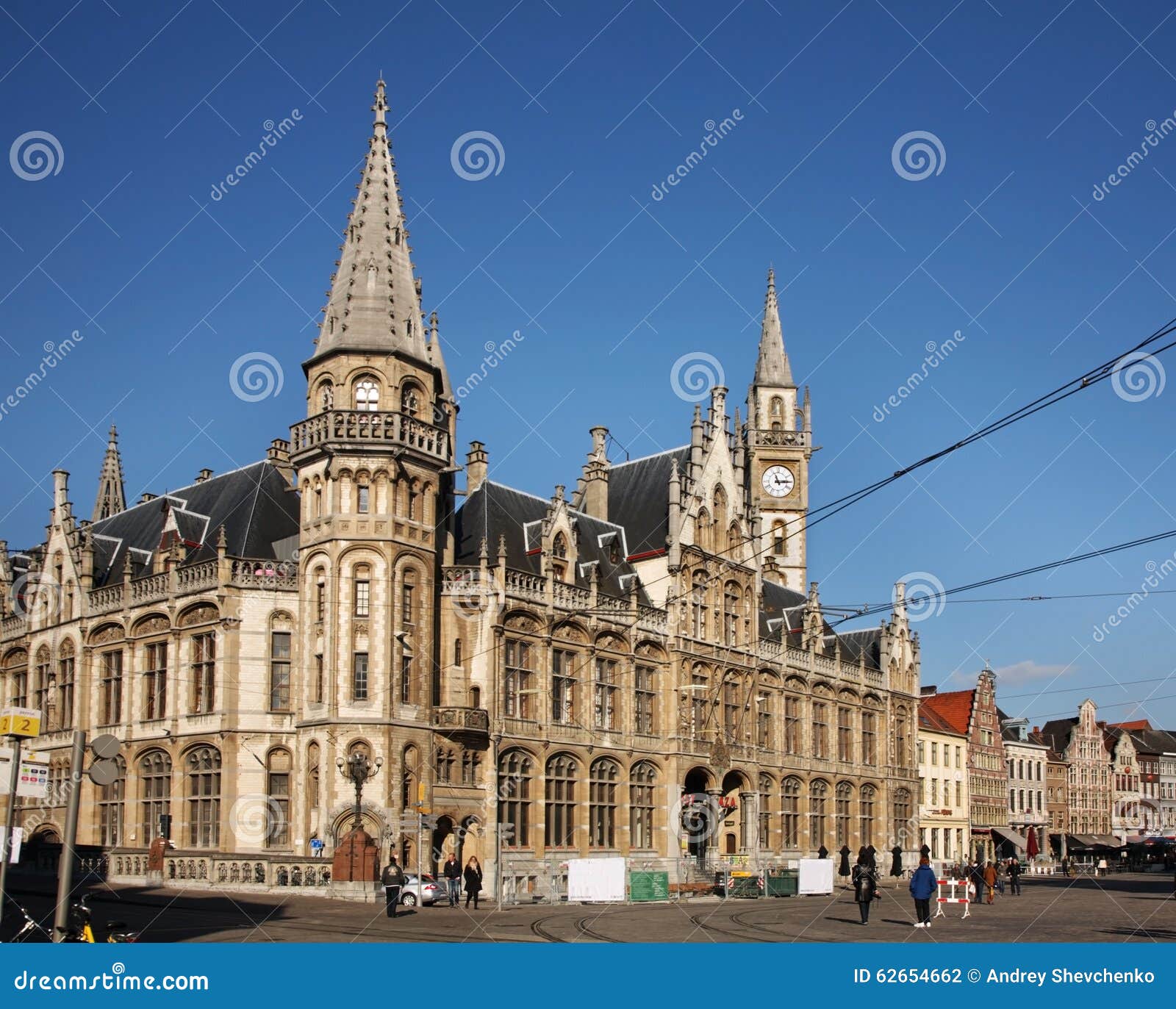 Post Office in Ghent. Belgium Editorial Photography Image of building