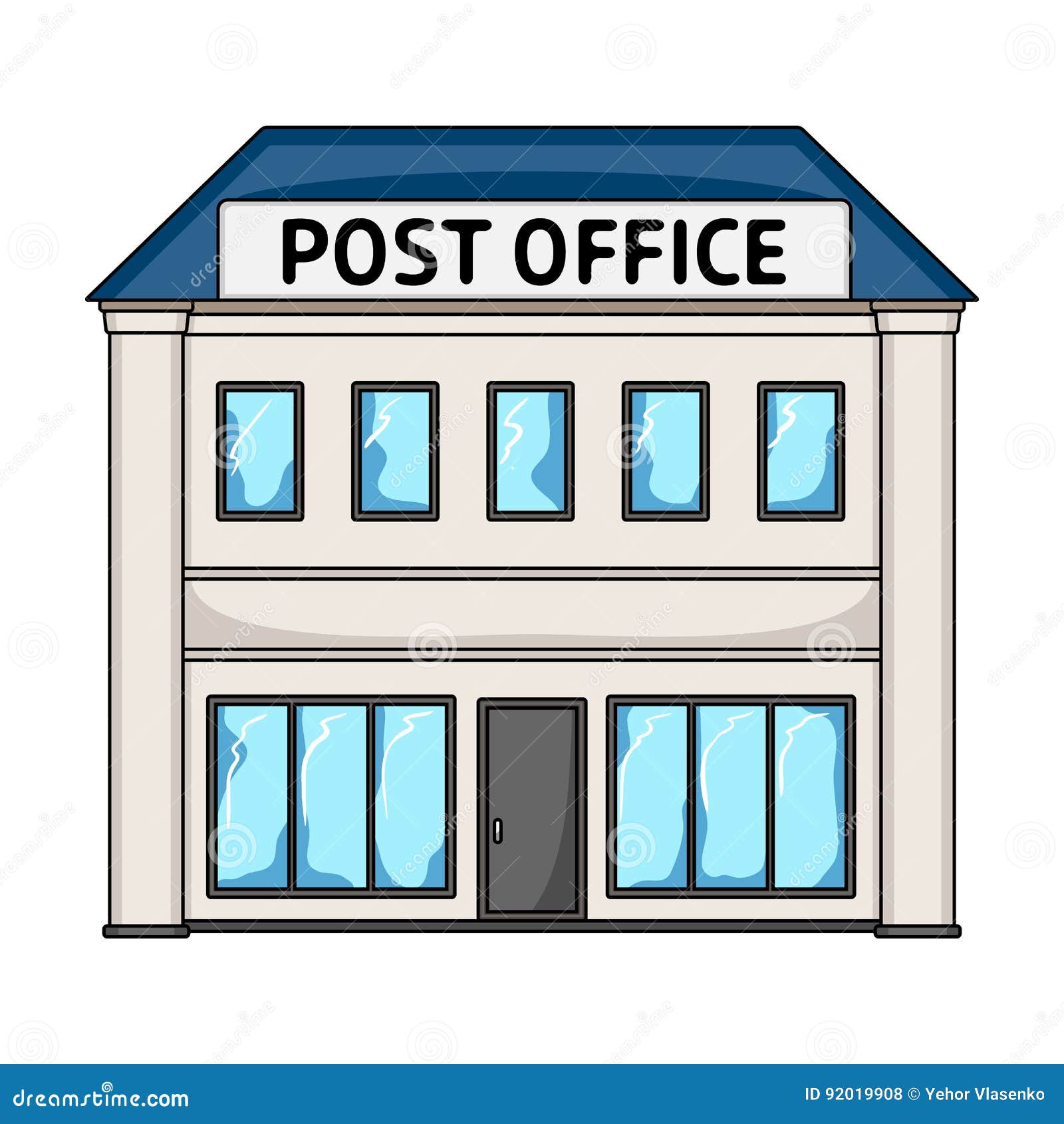 Wild west post office outline drawing for coloring