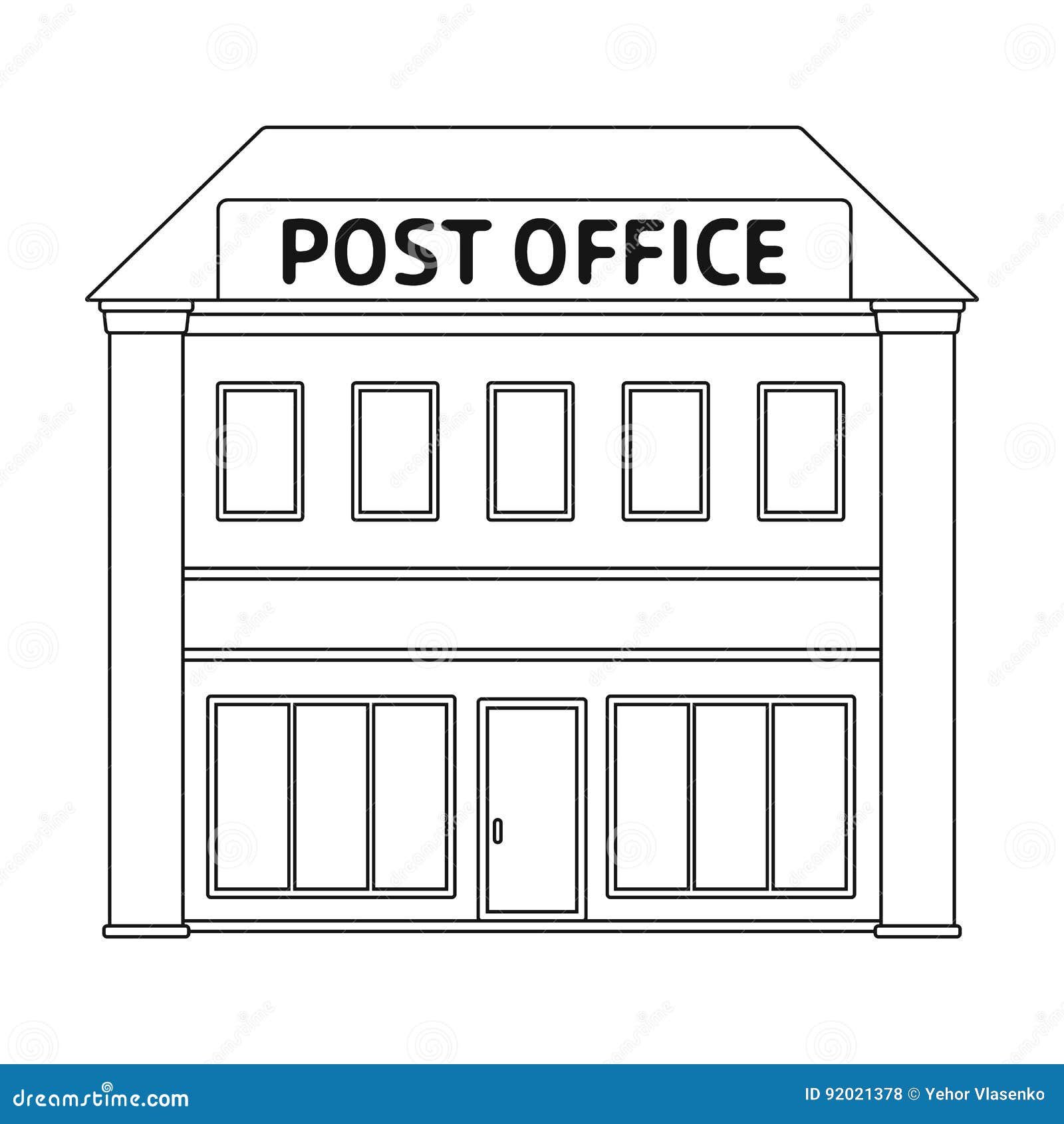 Post Office Clipart Black And White