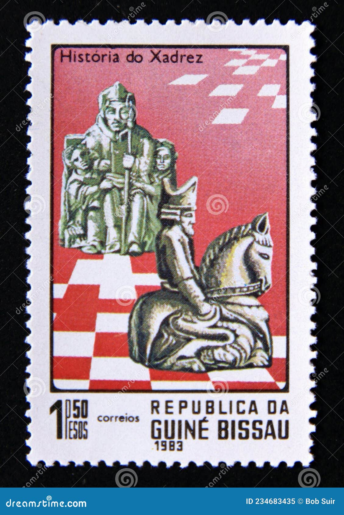 Guinea-Bissau 473-78 History of Chess ,HISTORIA DO XADREZ 1983 y full used  set