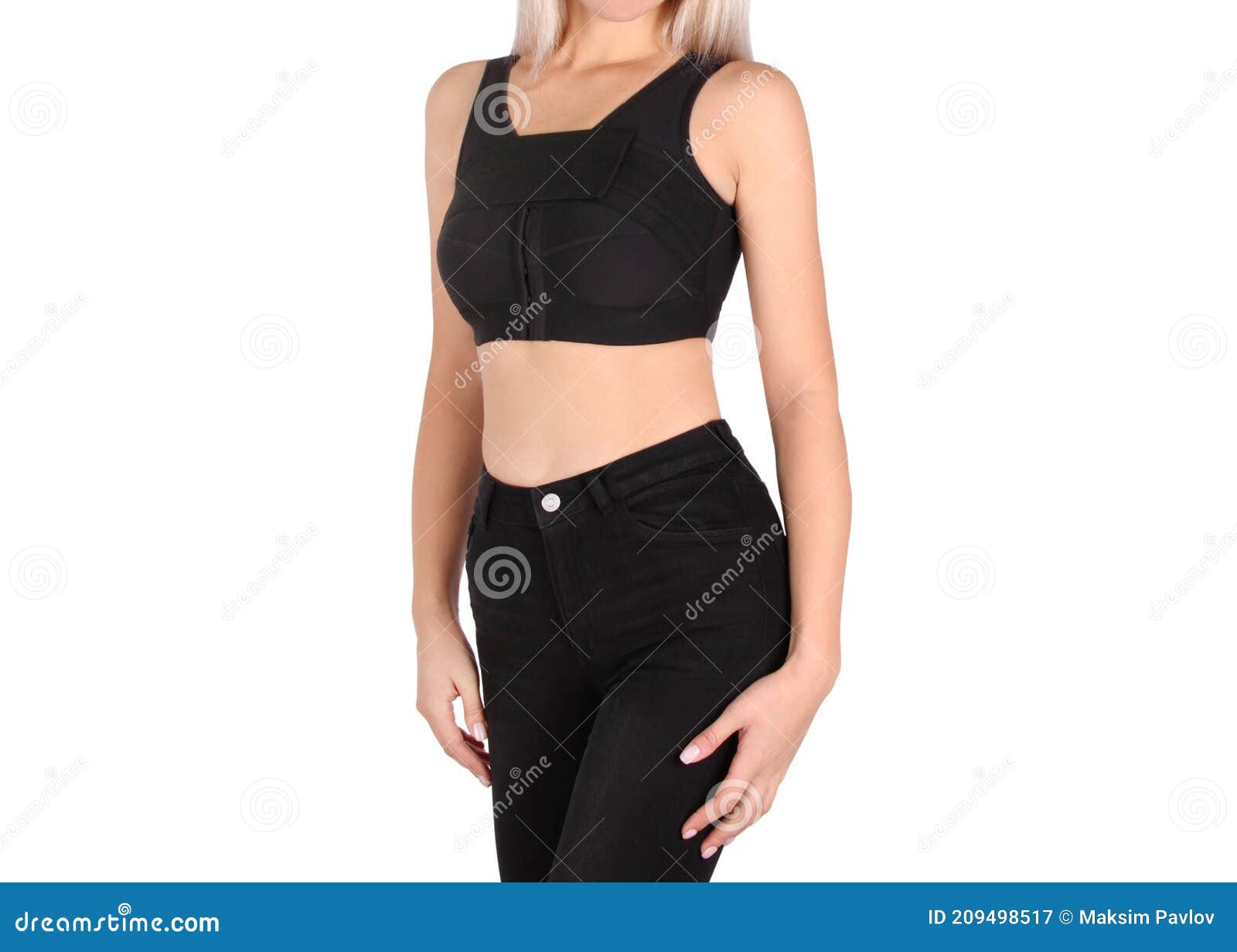 Post Surgery Compression Bra for Breast Cancer Patient after Mastectomy. Breast Augmentation