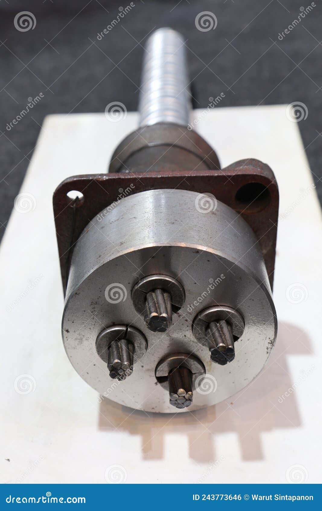 Post Tension Assembly Parts Set for Einforced Structure Concrete Stock Photo Image of