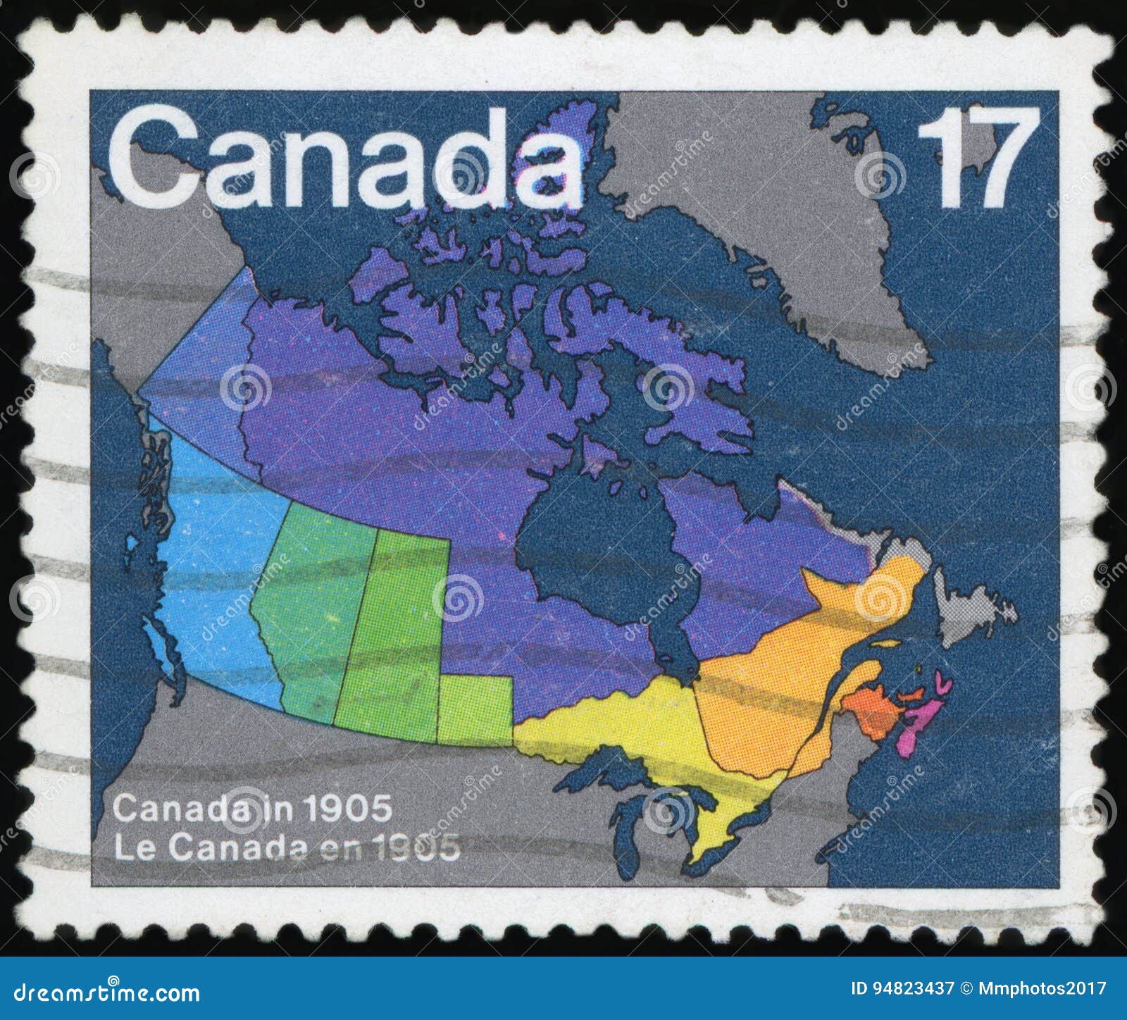 Postage stamp of Canada editorial photography. Image of philately