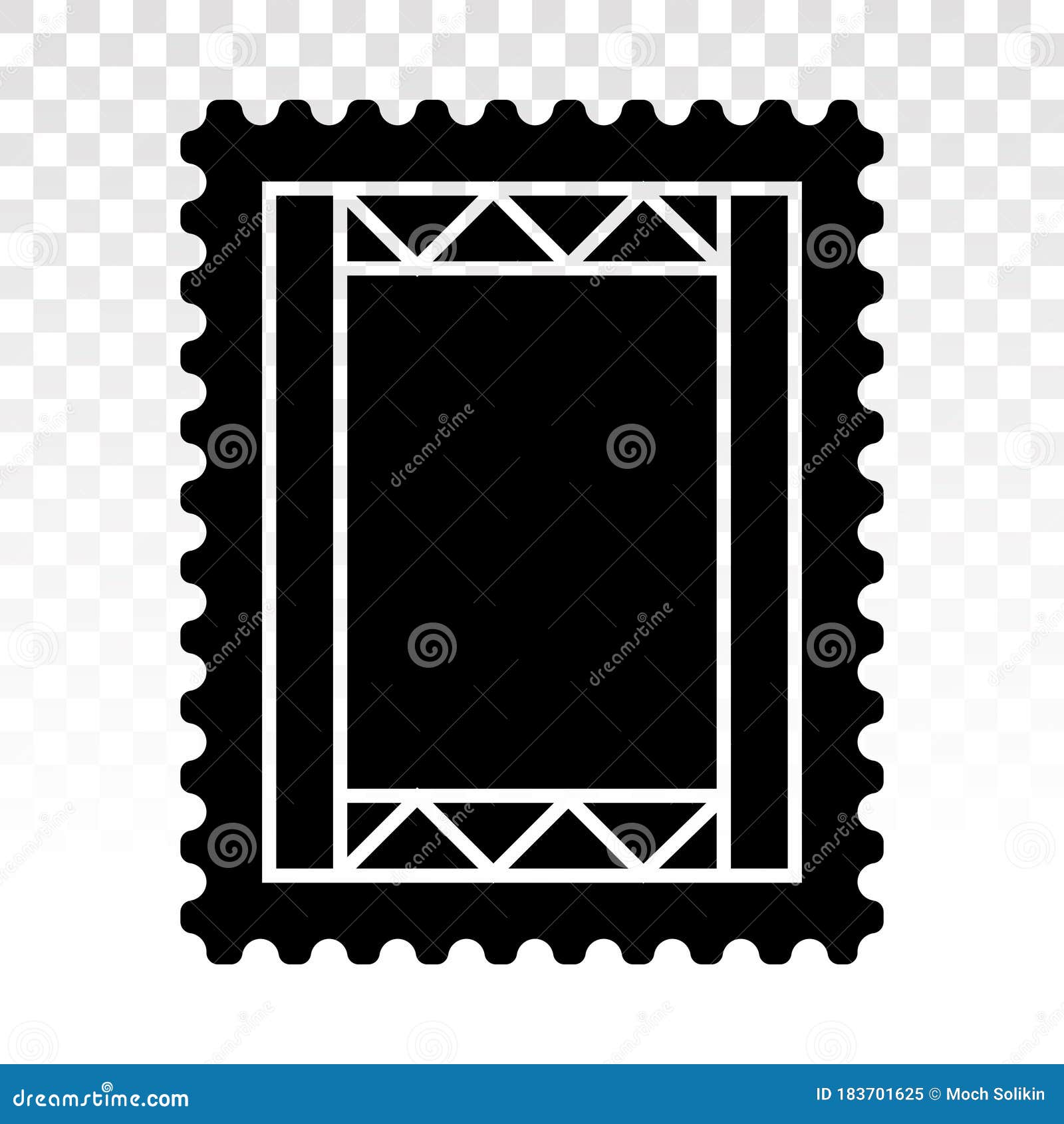 Postage Stamp or Letter Stamp Flat Art Icons for Apps or site