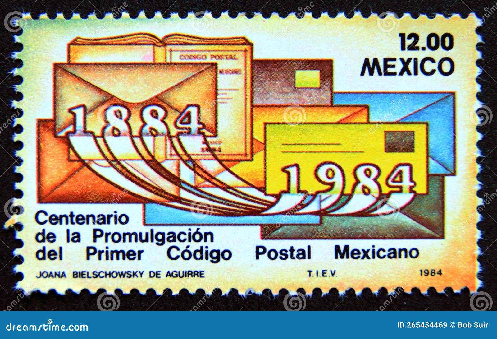 Postage Stamp Mexico, 1984. Centenary of the Enactment of the First Mexican Postal Code