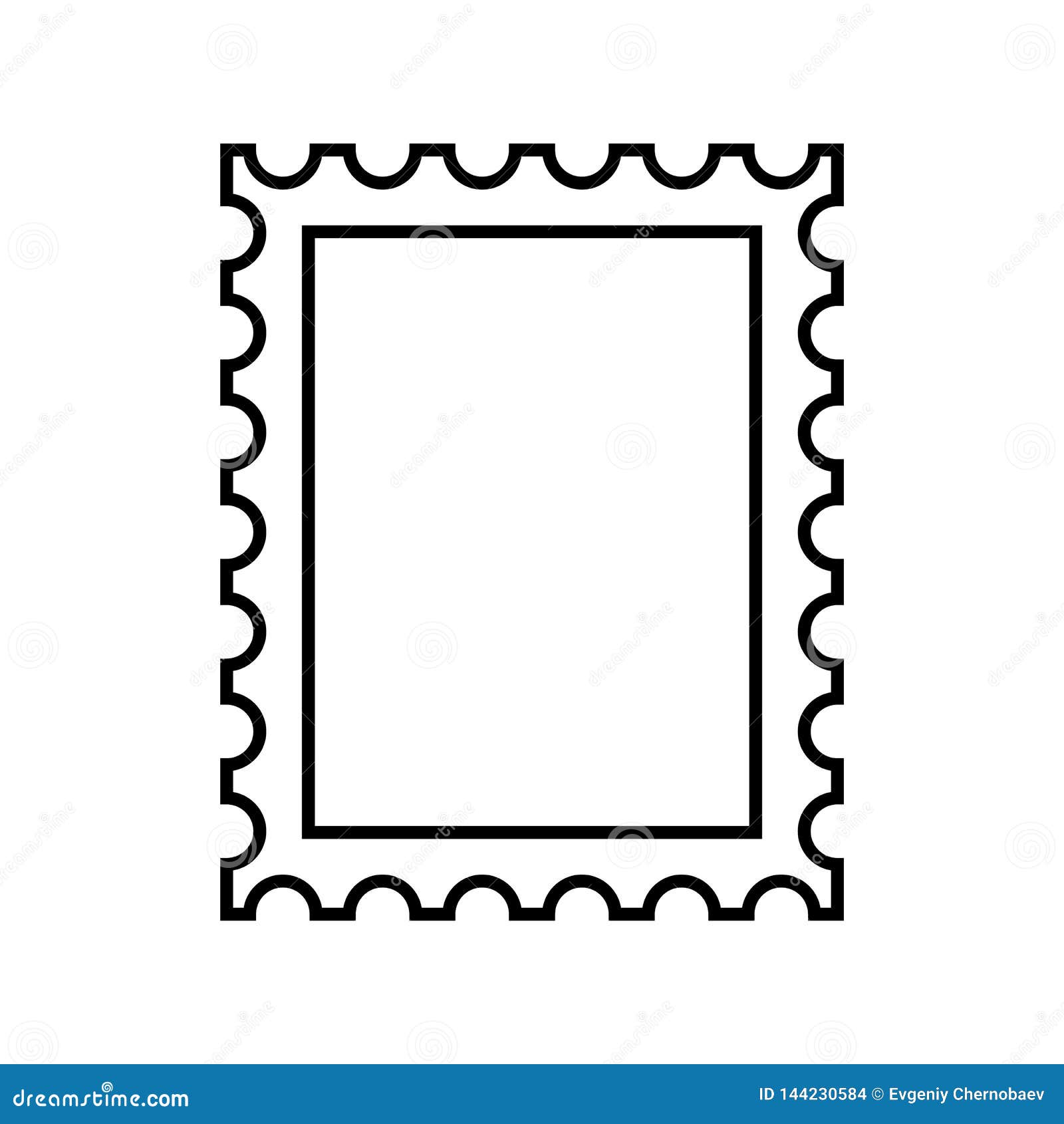 postage stamp outline icon  eps10. postage stamp  sign.