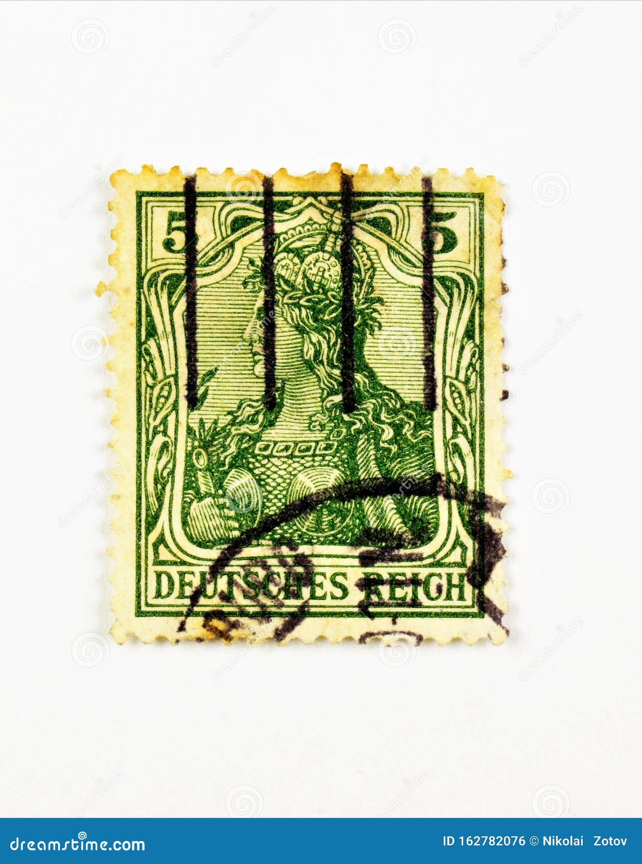 Postage Stamp Vintage. Philately Collecting and Studying of Marks of