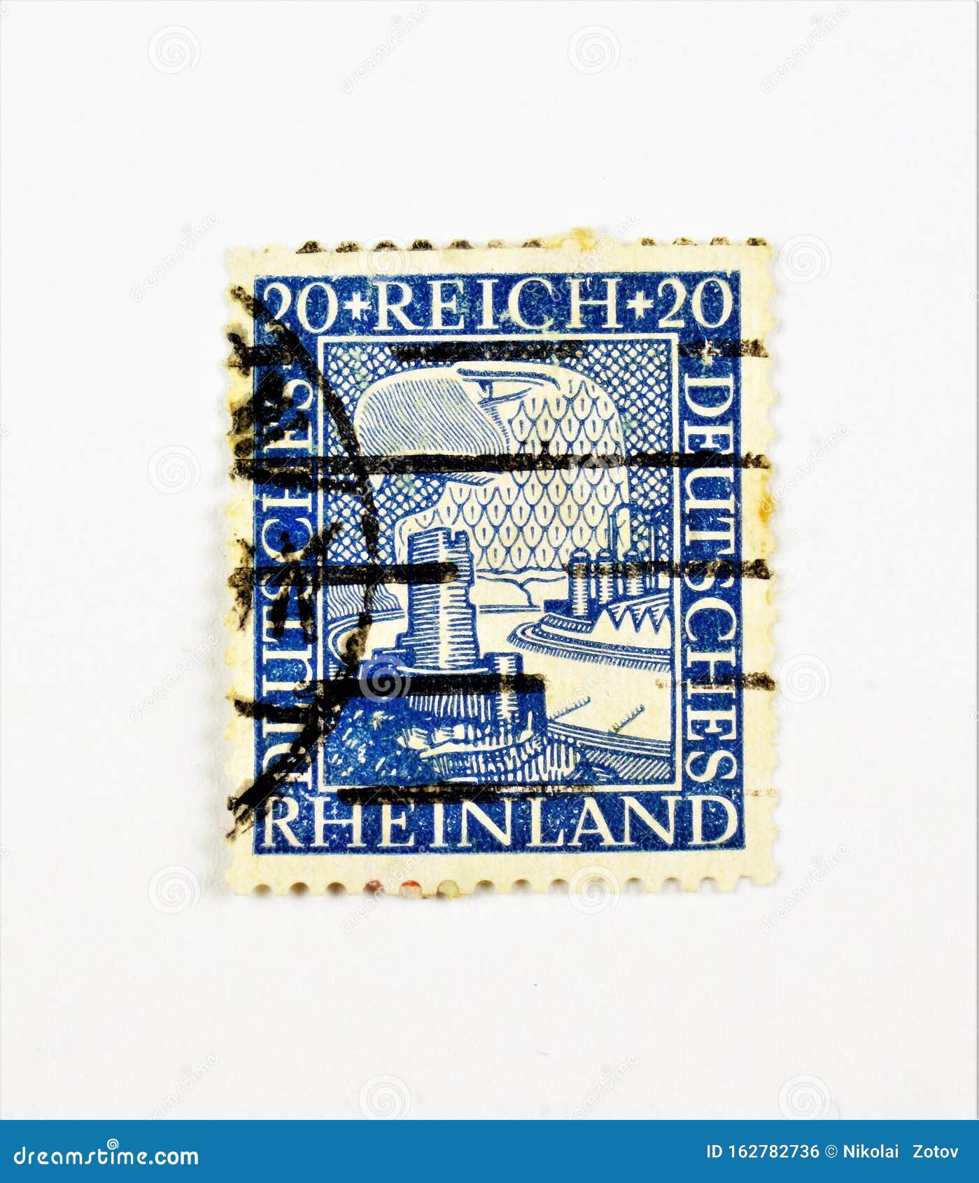 Postage Stamp Vintage. Philately Collecting and Studying of Marks of