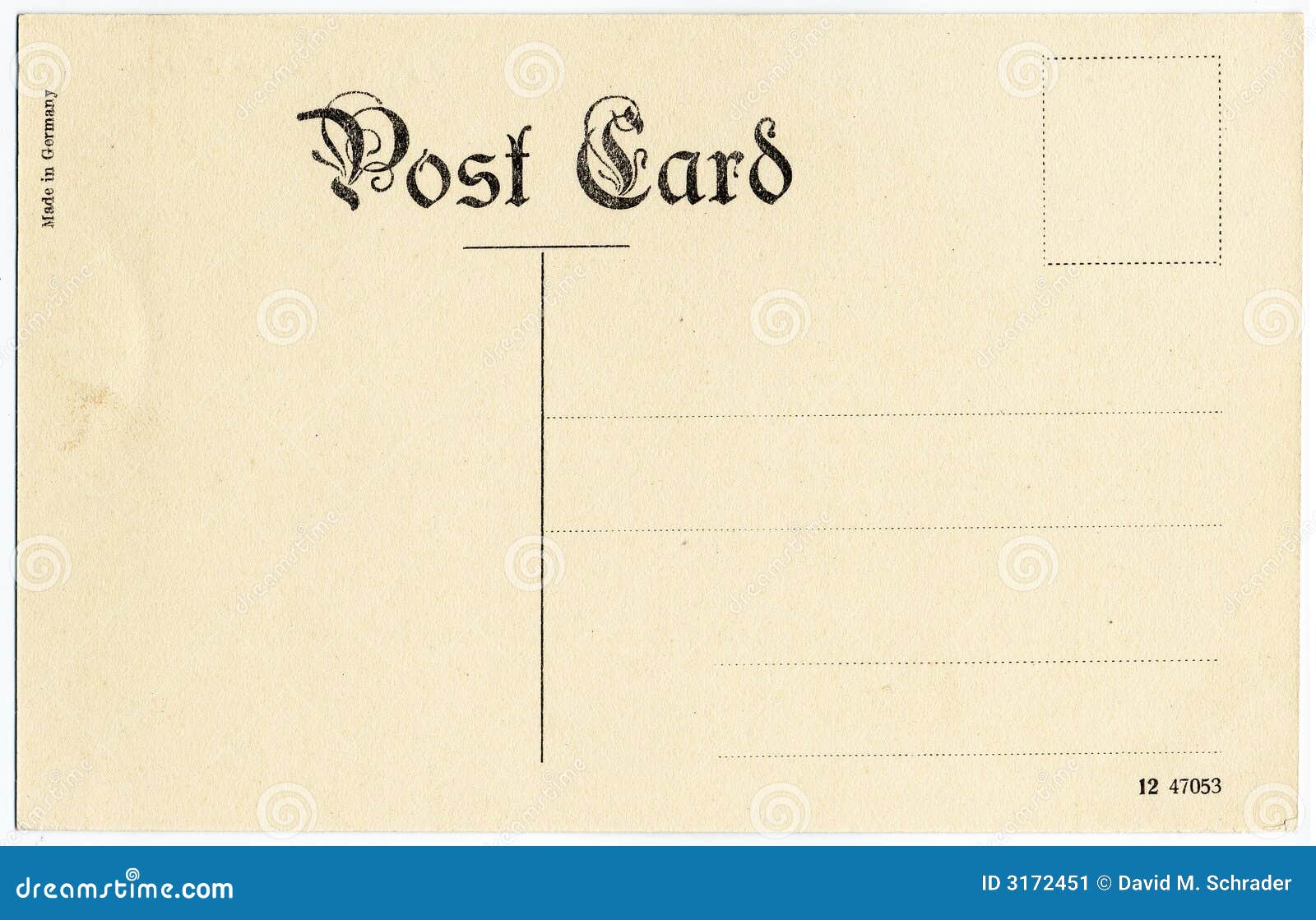 Postal antigua imagen de archivo. Imagen de retro, poste 3172451