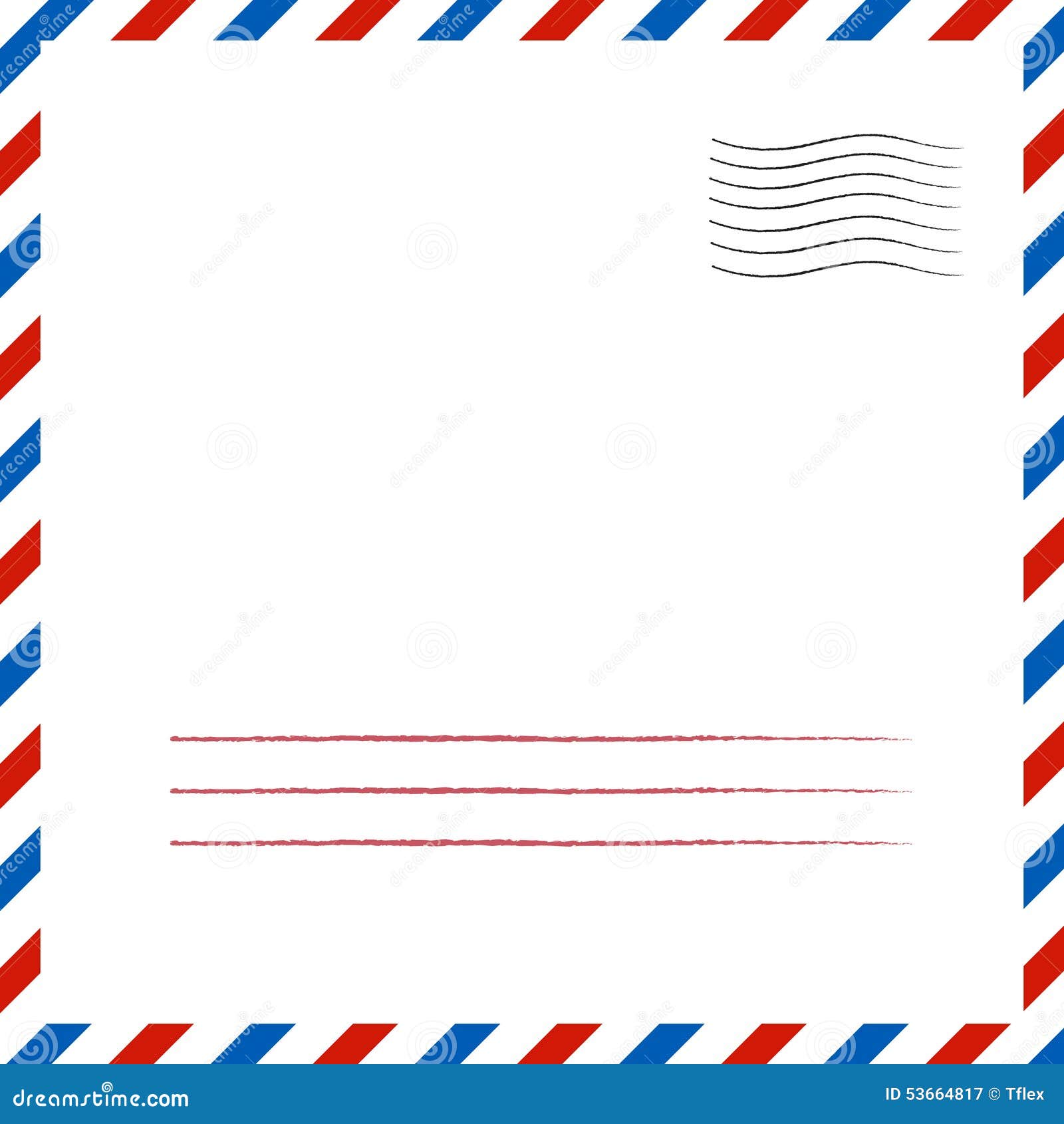 Postal Background. Vector Illustration Stock Vector Illustration of