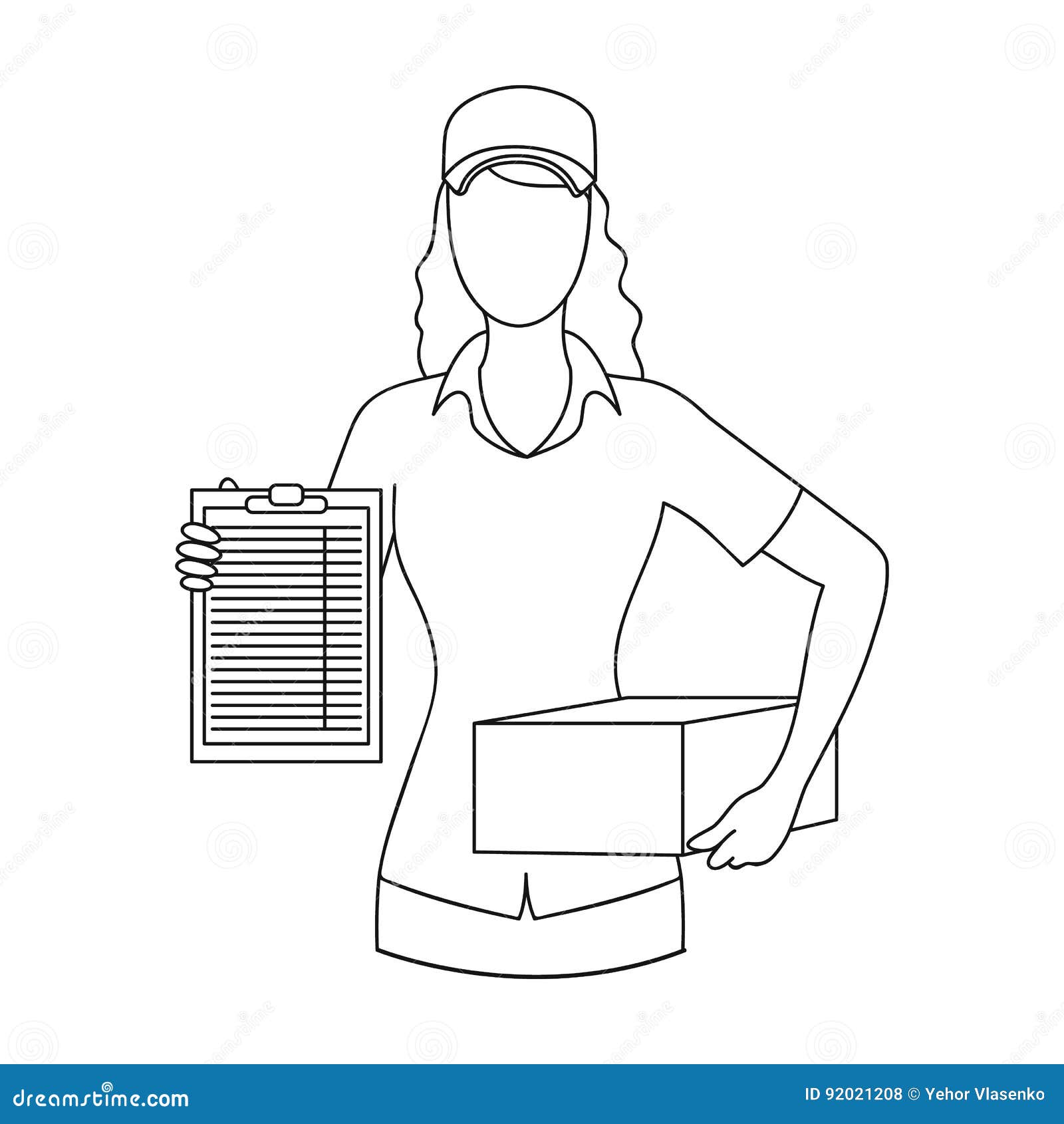 postal courier.mail and postman single icon in outline style   stock  web.
