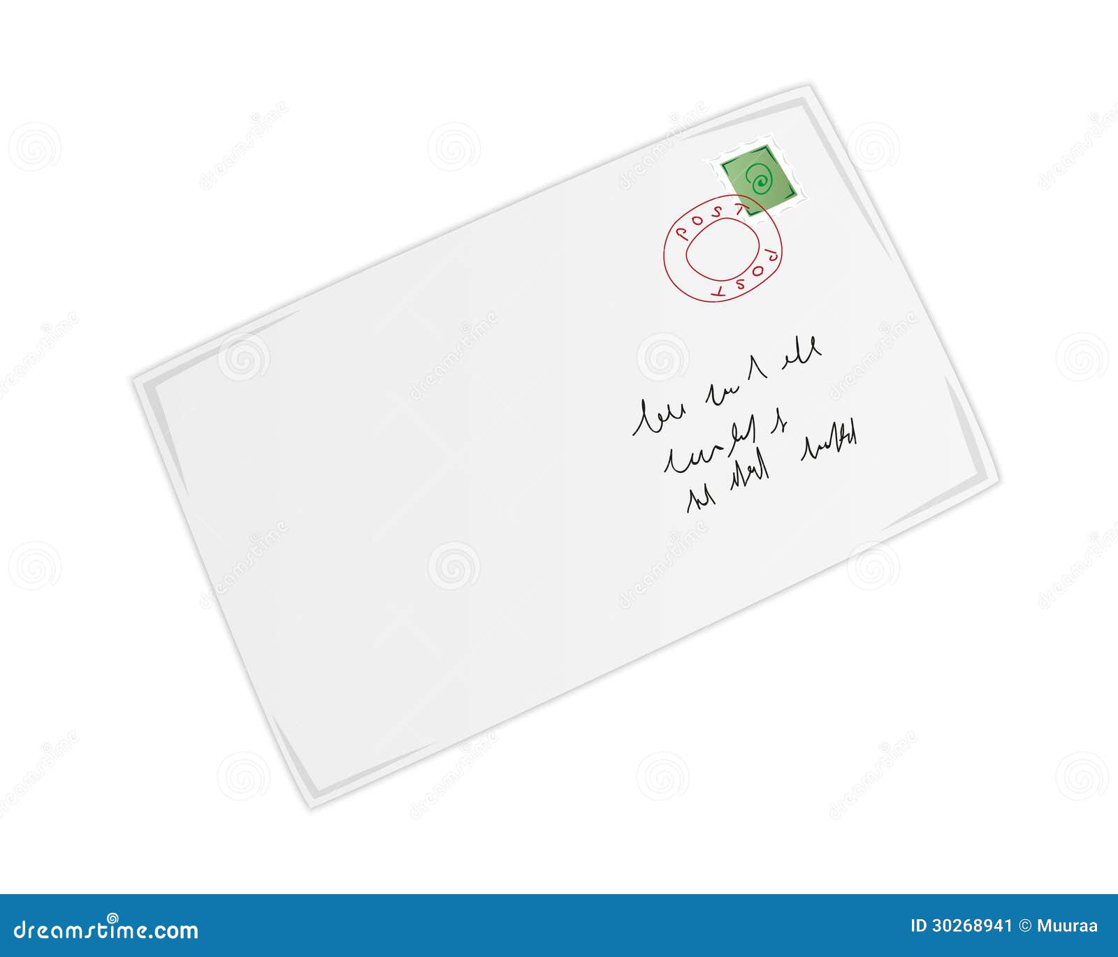 Postal envelope stock illustration. Illustration of letter 30268941