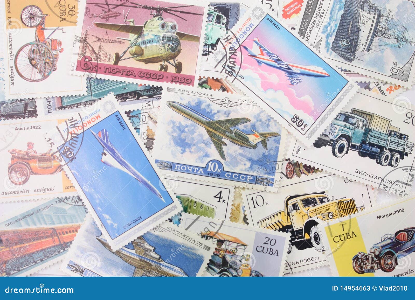 Postal stamps background editorial stock photo. Image of icebreaker
