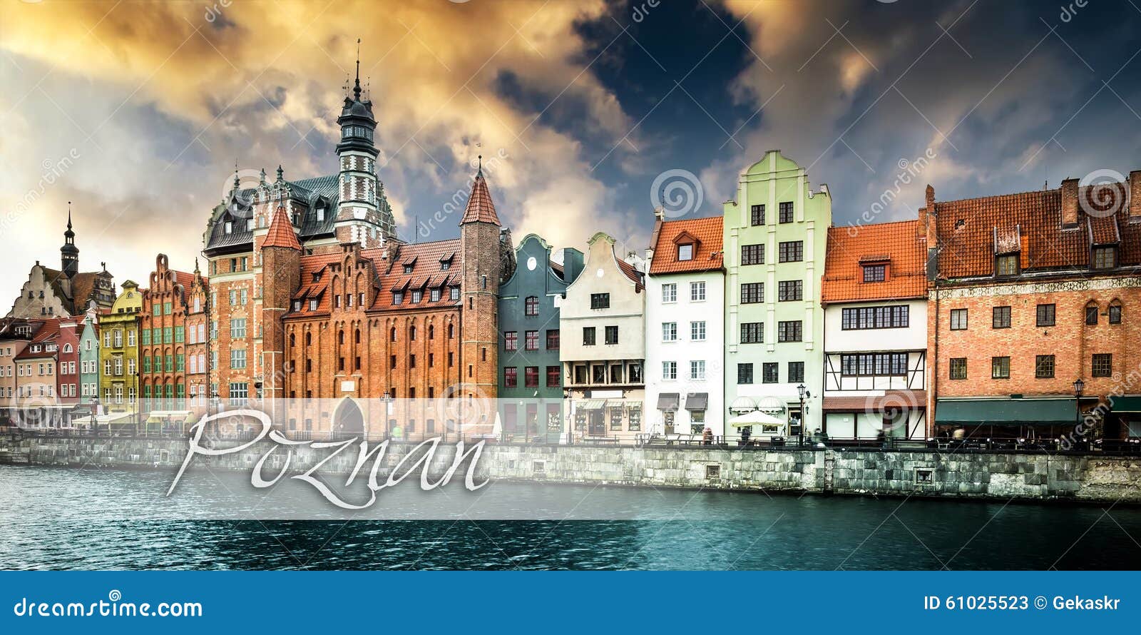 DANZIG Gdansk Polen Reprint-Ansicht Partie am Krahnentor Postcard Poland 