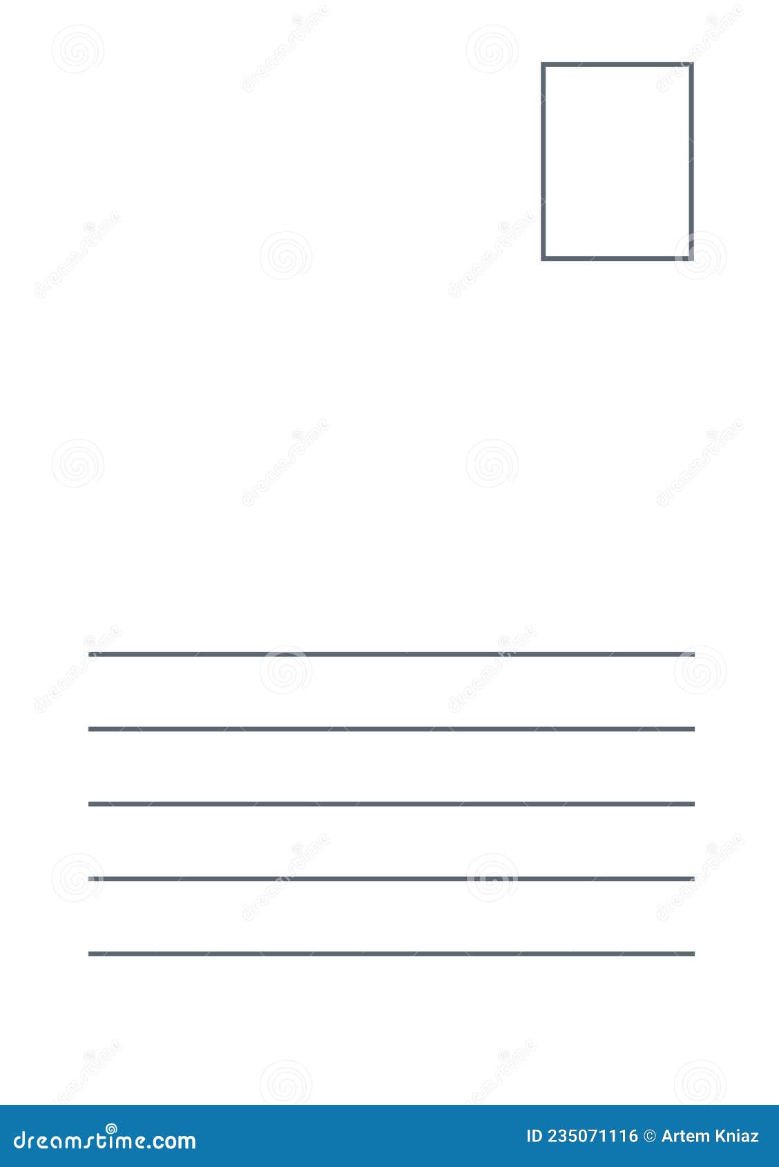 Postcard Back Template 4x6 Postcard Back Template 4x6
