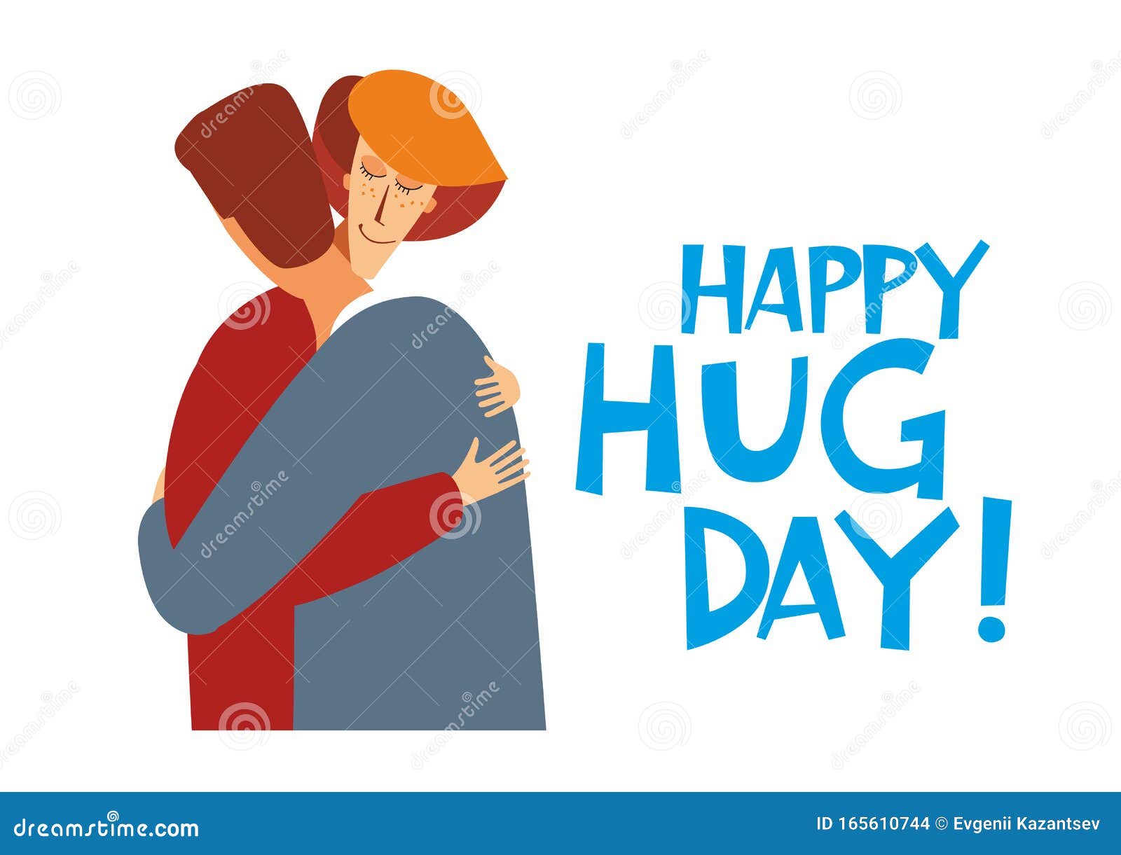Postcard Poster Happy Hug Day. a Man and a Woman are Hugging Stock Vector - Illustration of vector, couple: 165610744 Postcard Poster Happy Hug Day. a Man and a Woman are Hugging Stock Vector - Illustration of vector, couple: 165610744