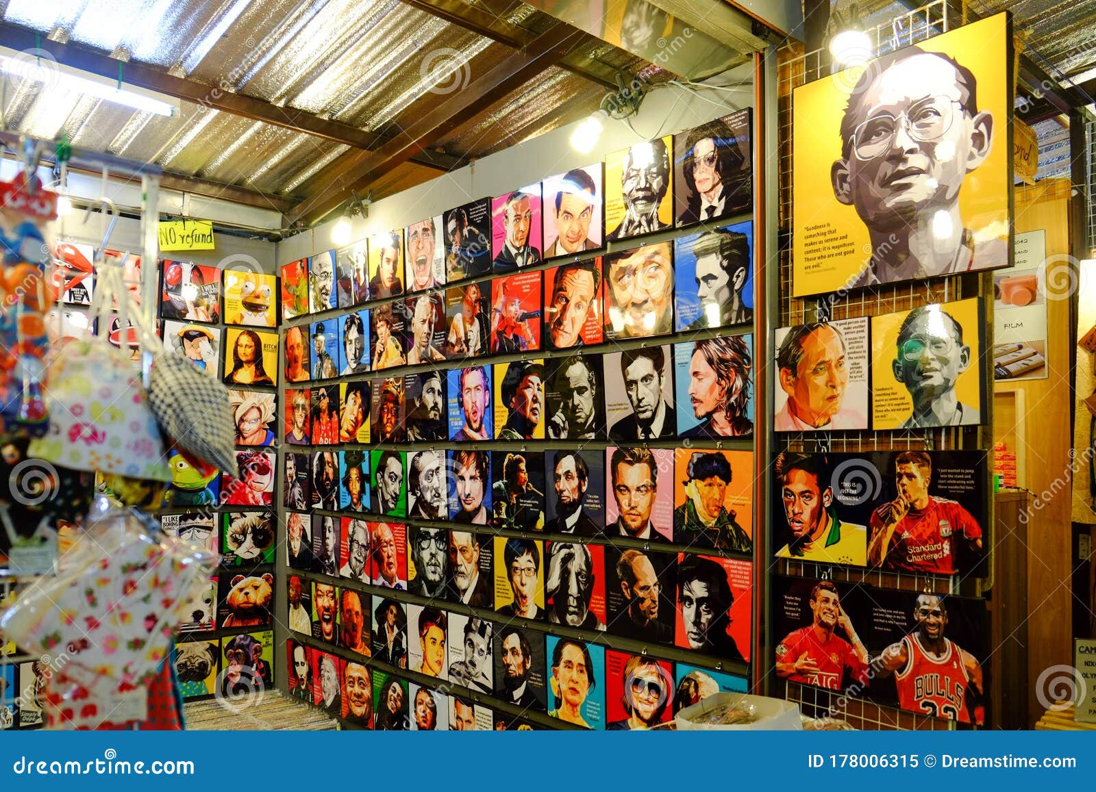 Postcard Shop Display with Severals Products Editorial Image Image of