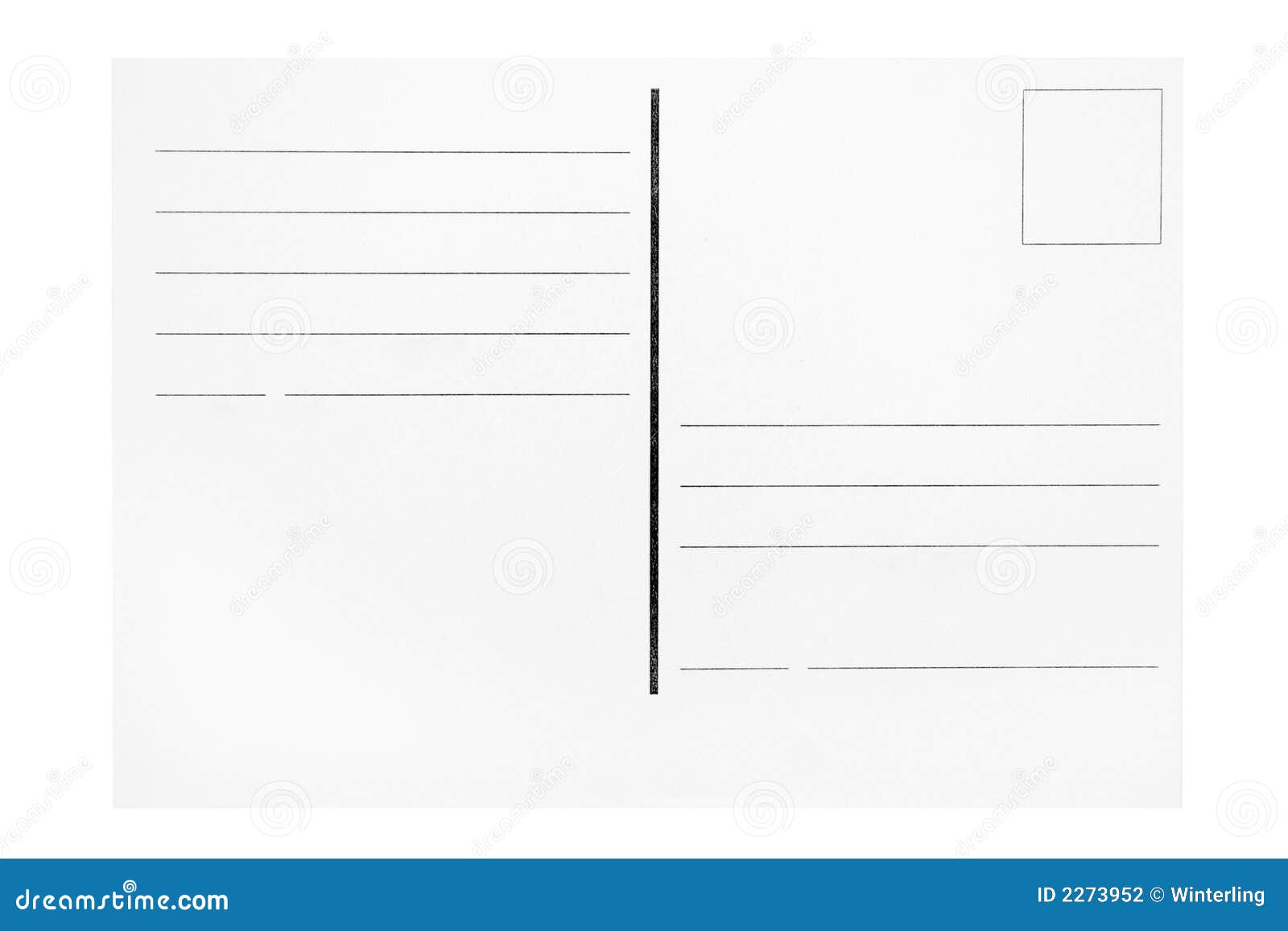 Postcard Template stock photo. Image of copy, airmail - 22 In Free Printable Postcard Templates