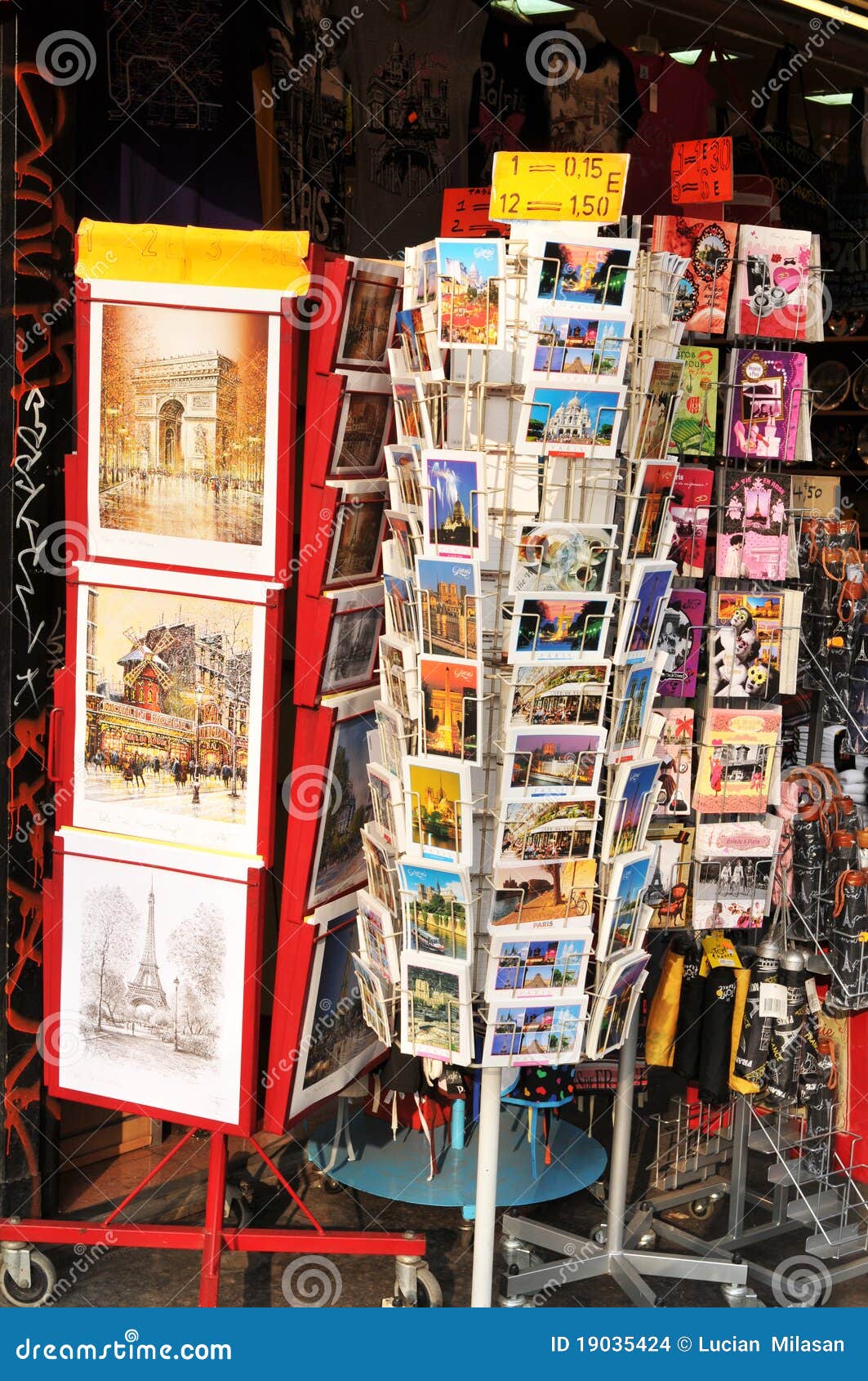 PARIS, FRANCE - MARCH 29, 2011: Products For Sale Inside A Parisian Souvenir  Shop Stock Photo, Picture and Royalty Free Image. Image 31154970.