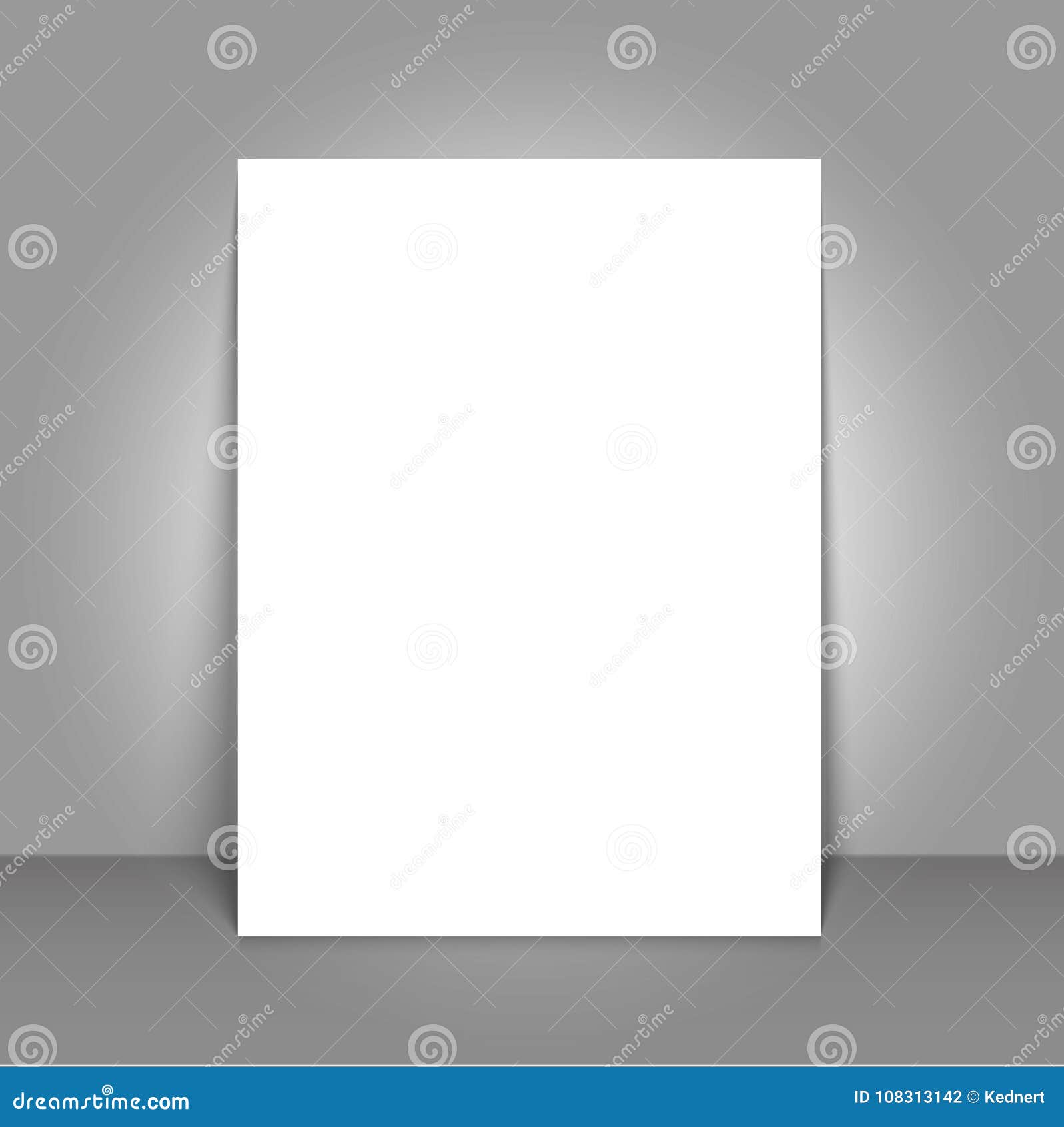 Poster Blank Bi Fold Brochure Mockup Cover Template Stock Vector