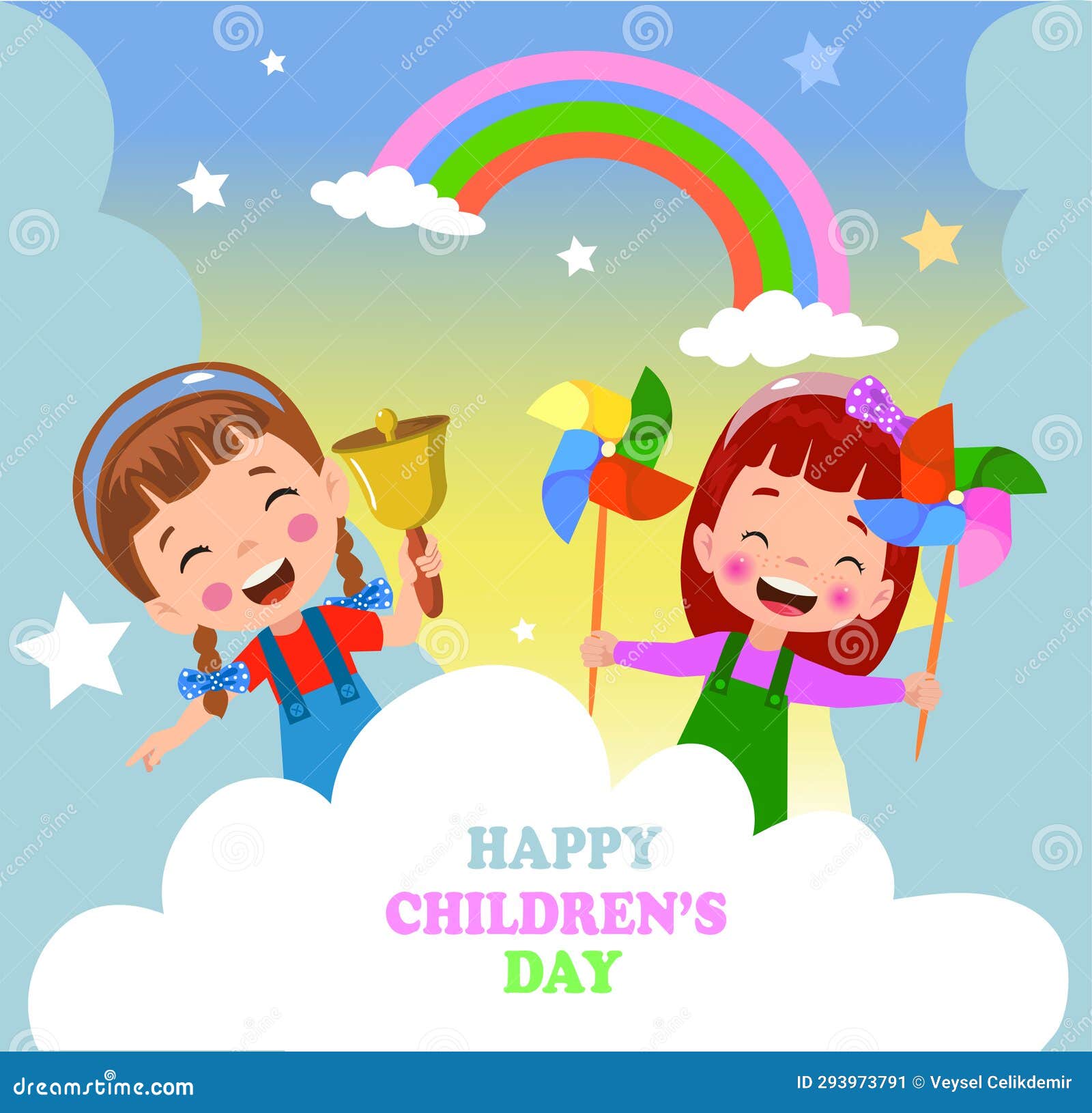 a poster for the children's day with the words happy children's day