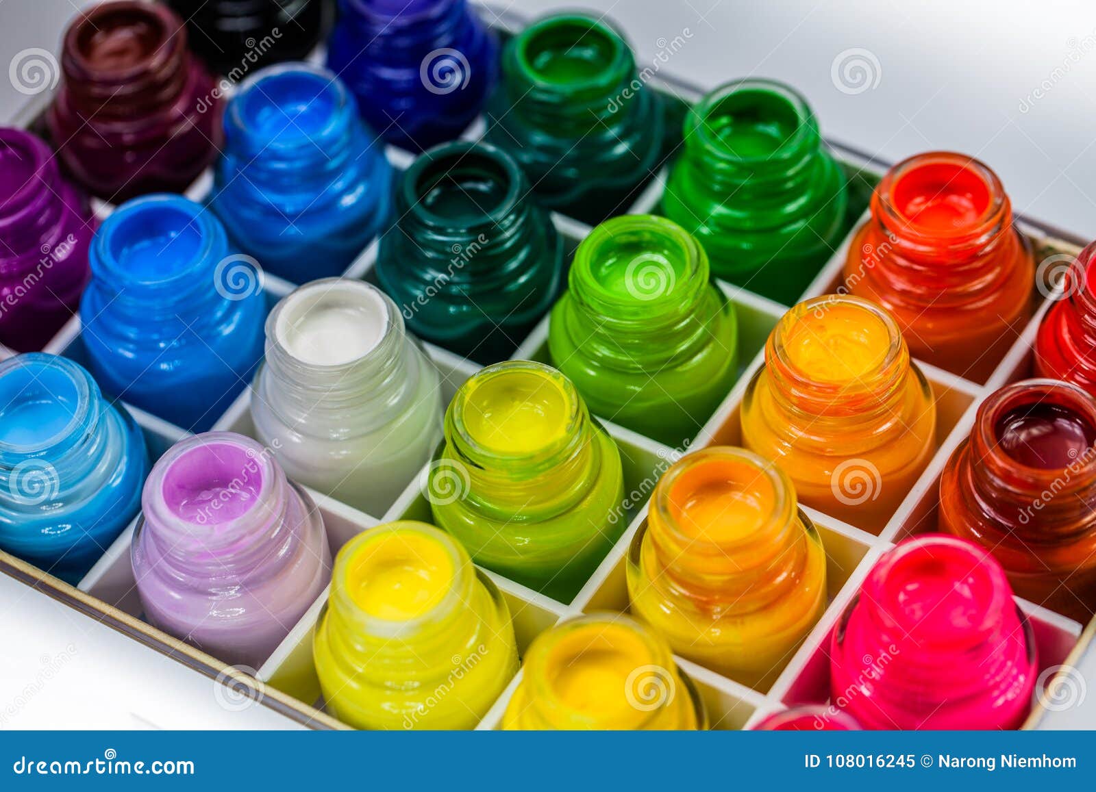 Poster Color is a Water Paint Type Stock Image - Image of drawing,  distemper: 108016245