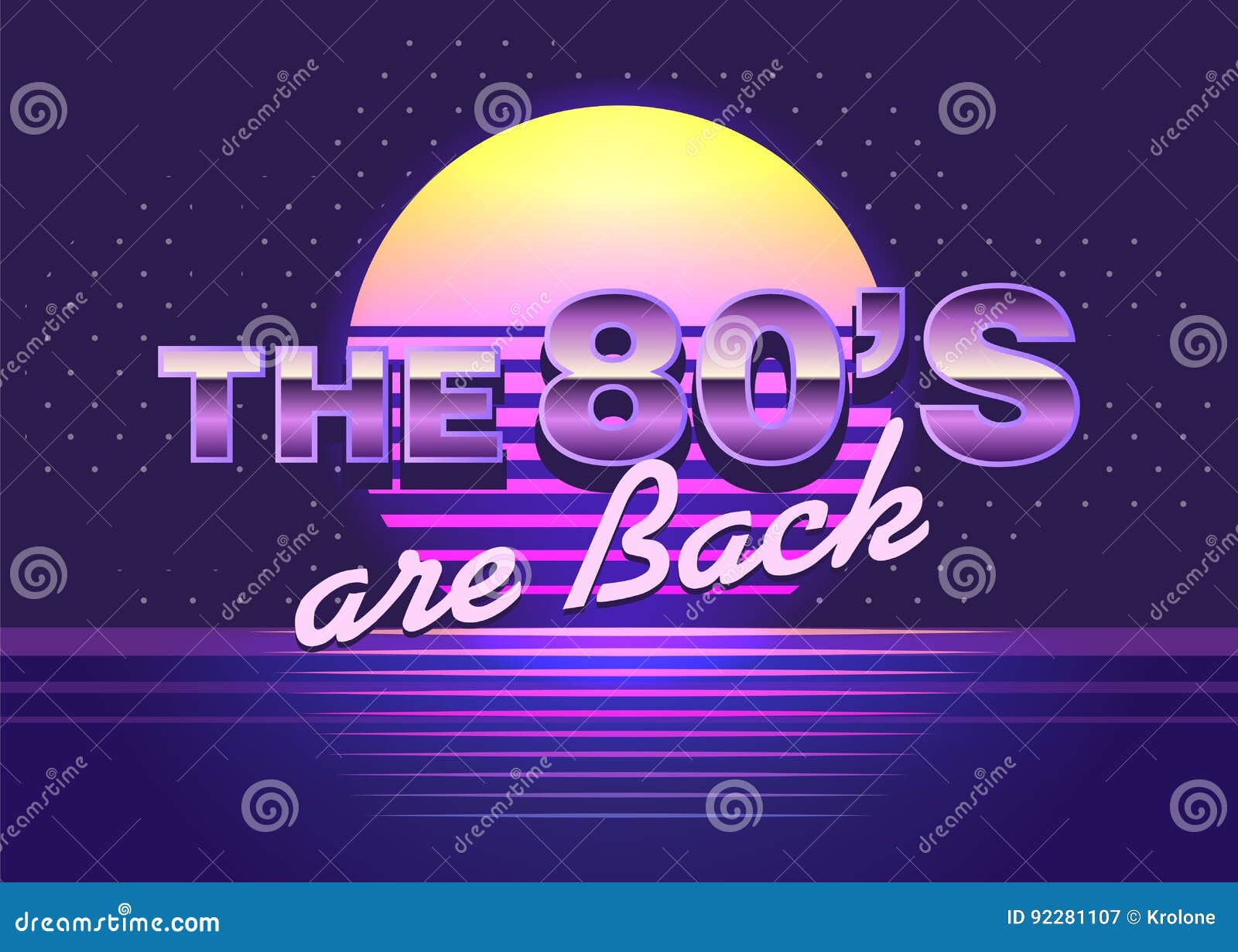 poster with cool . back to the 80s