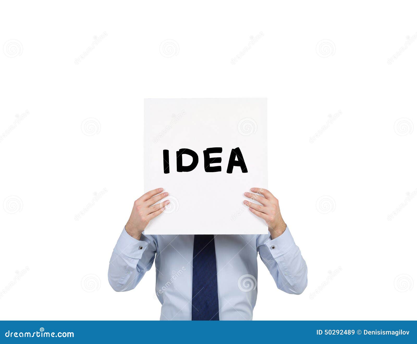 Poster With Drawing Idea RoyaltyFree Stock Photo