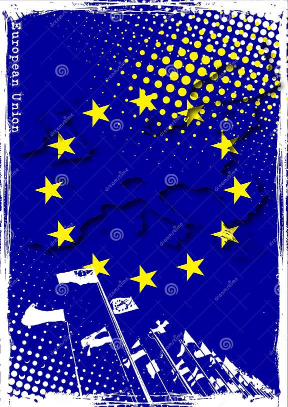 Poster of EU stock vector. Illustration of culture, background 17688559