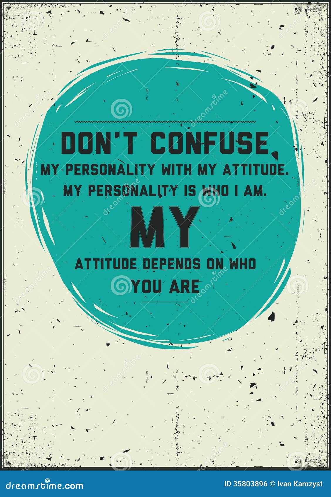Poster quote stock vector. Illustration of quote, calligraphy ...