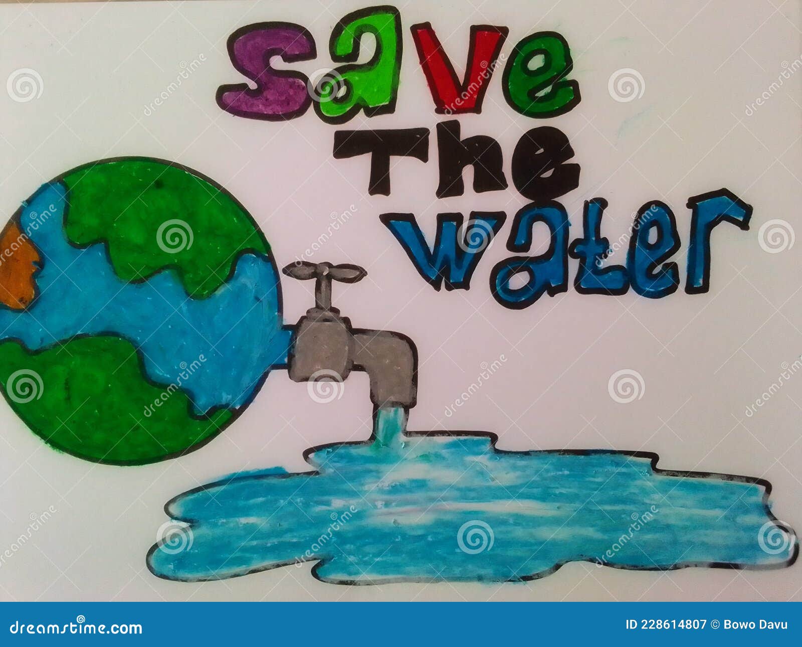 Save Water Painting by Yashawardhan Bahubali Chougule-nextbuild.com.vn
