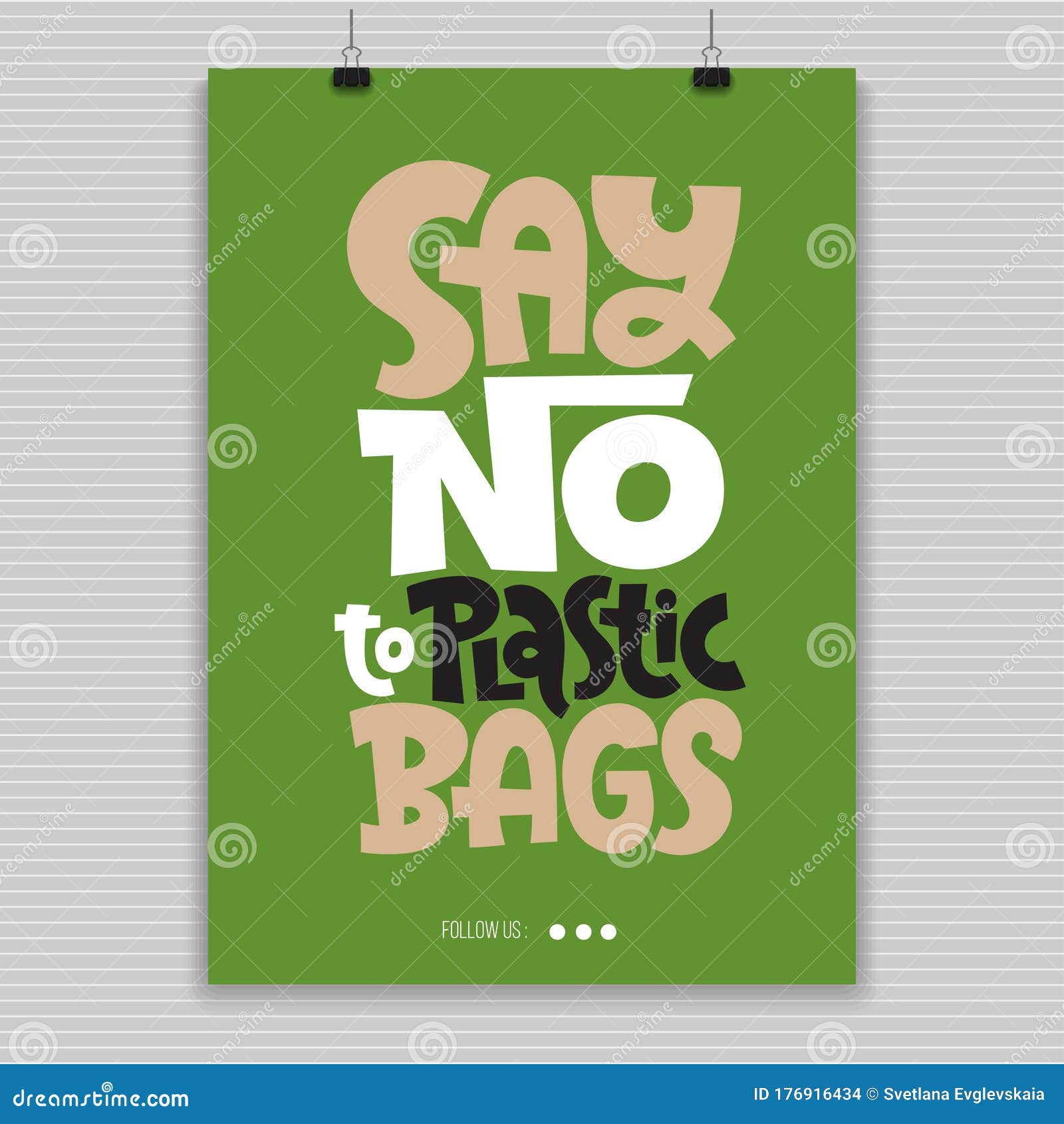 Keep Bag Lettering Stock Vector Illustration Of Flyer