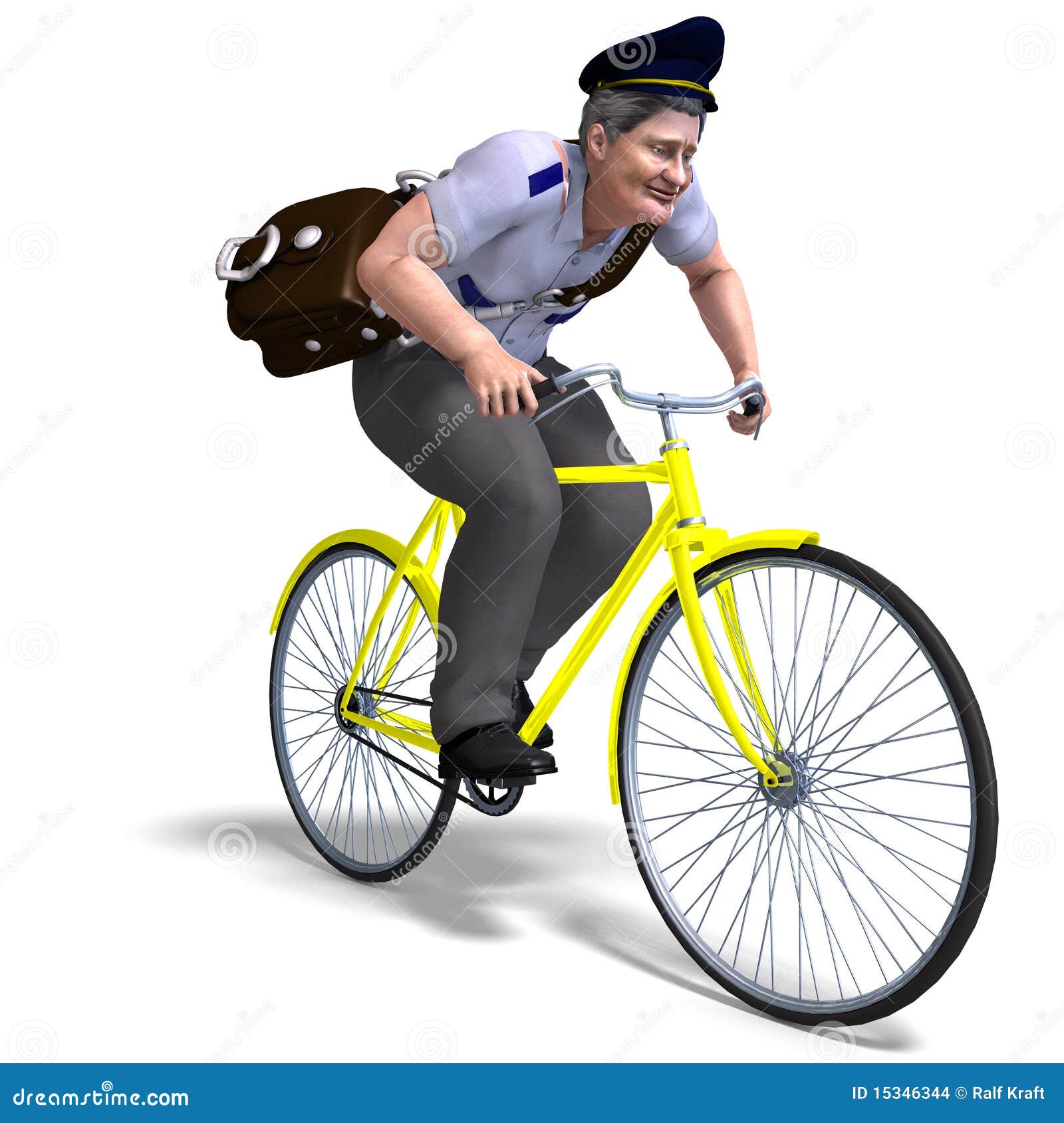 postman on a bike