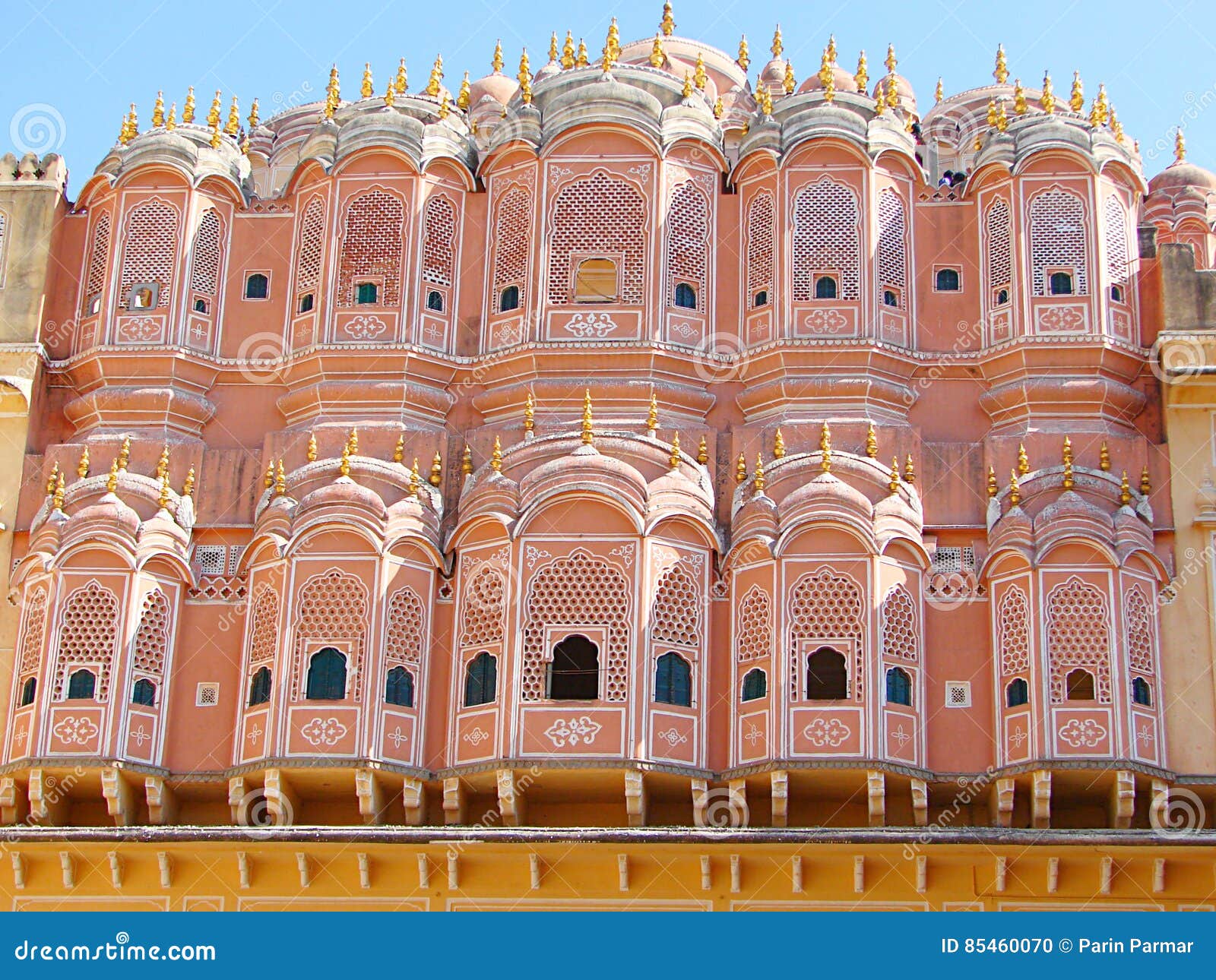 Postérieur de Hawa Mahal Palace, Jaipur, Ràjasthàn, Inde. C'est une photographie de postérieur de Hawa Mahal Palace à Jaipur, Ràjasthàn, Inde