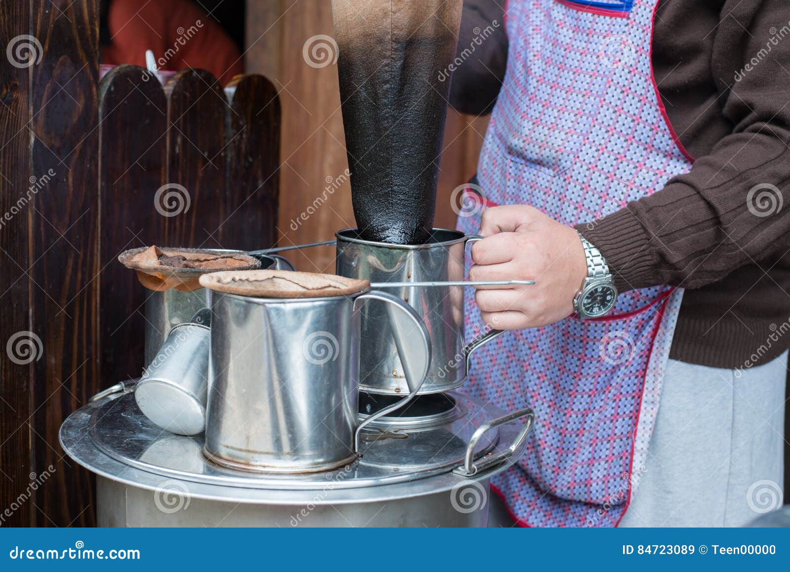 Pot of boiled coffee stock image. Image of turkish, drink 84723089