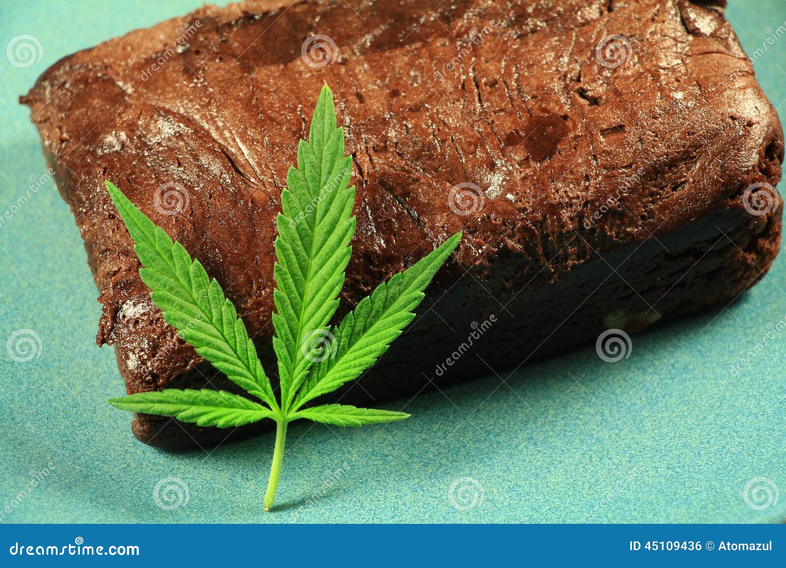 Pot Brownie 3 stock photo. Image of cannabis, dessert 45109436