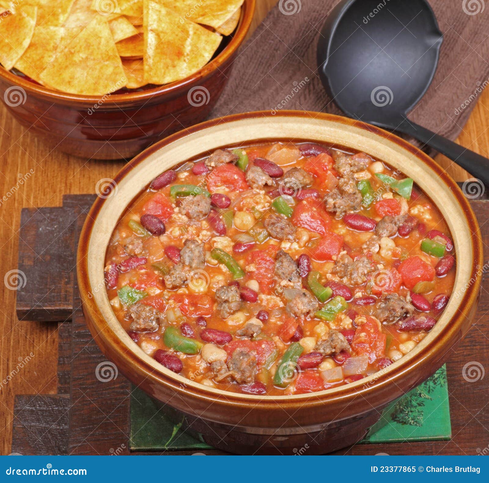 Pot of Chili stock image. Image of chili, meal, dinner 23377865