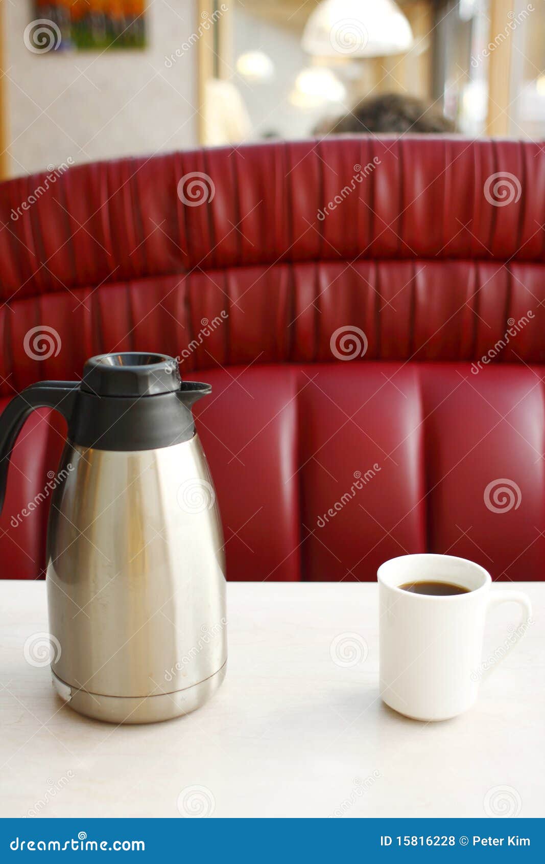 Pot of coffee and mug stock photo. Image of table, drink 15816228