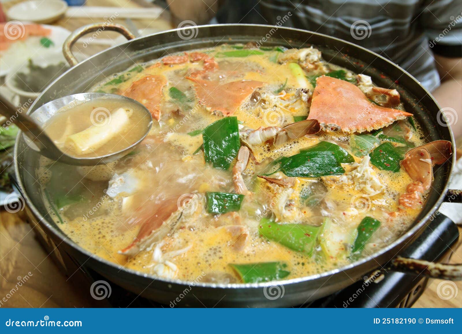 A pot of crab soup stock photo. Image of health, dish 25182190