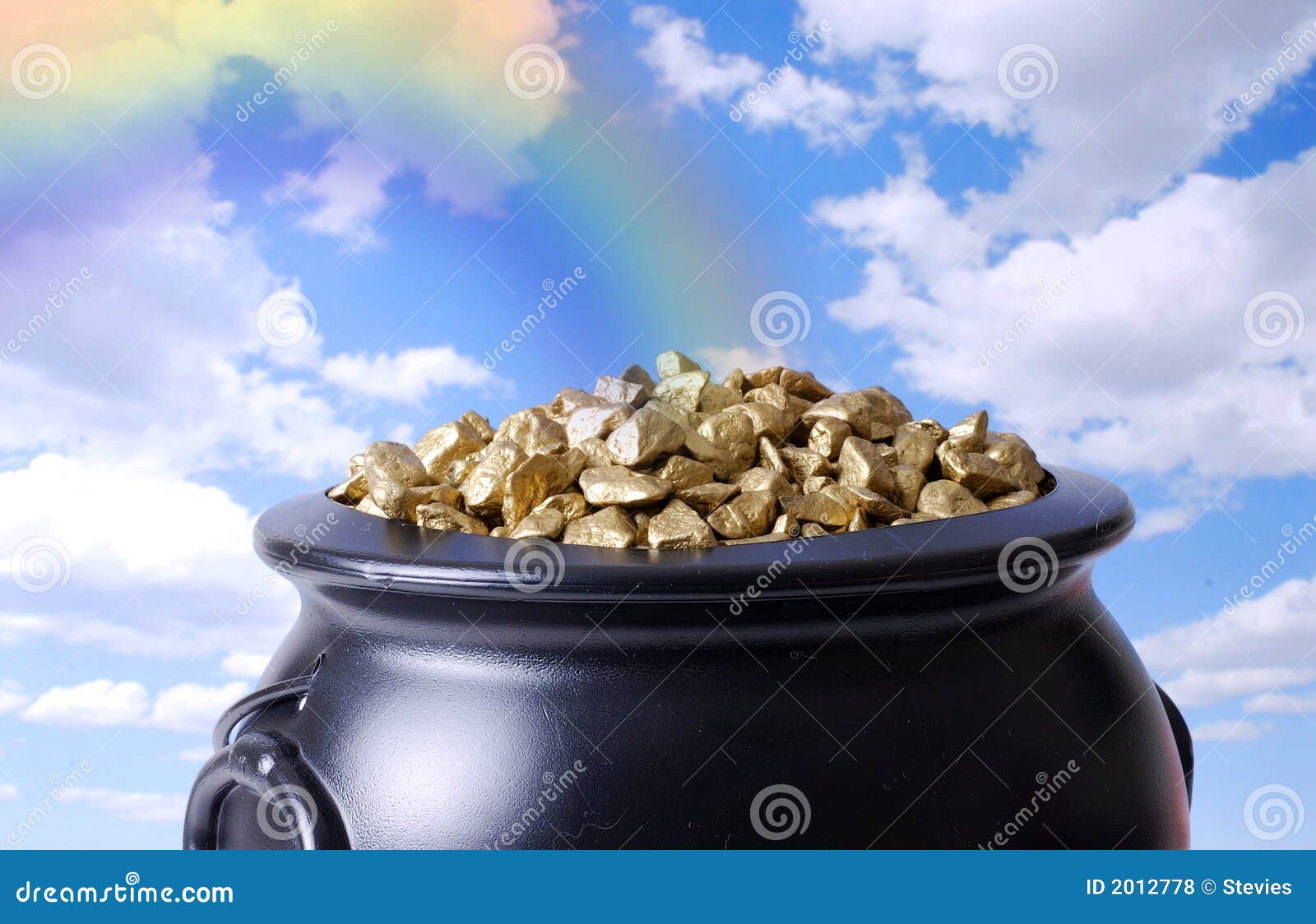 POT di oro con il Rainbow