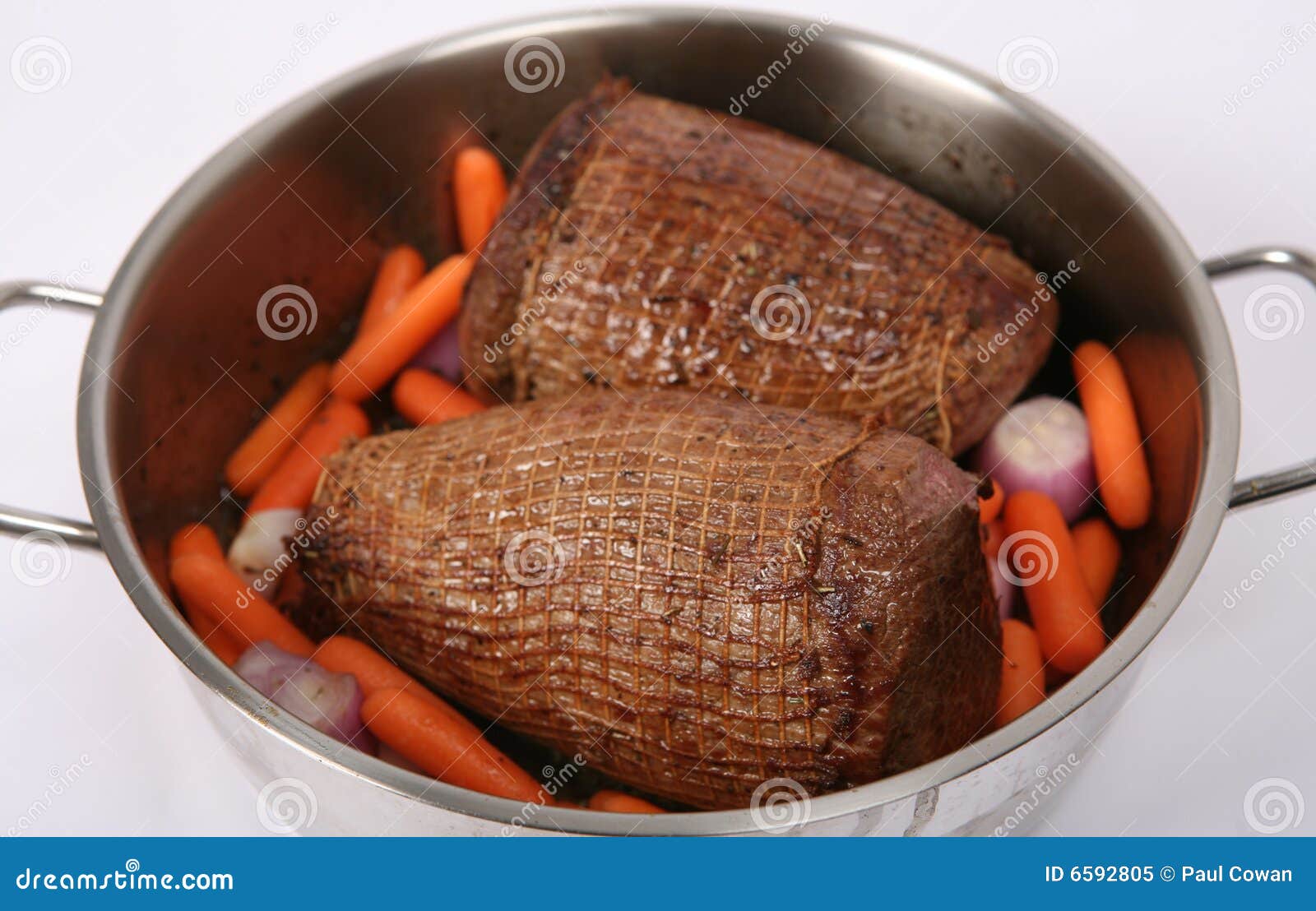 Pot roasting stock image. Image of dinner, cooking, saucepan 6592805