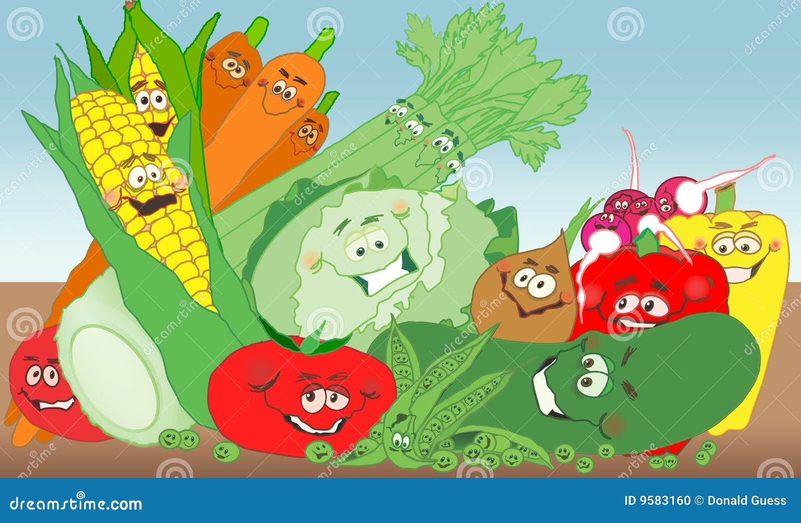  Potager  d amusement illustration stock Illustration du 