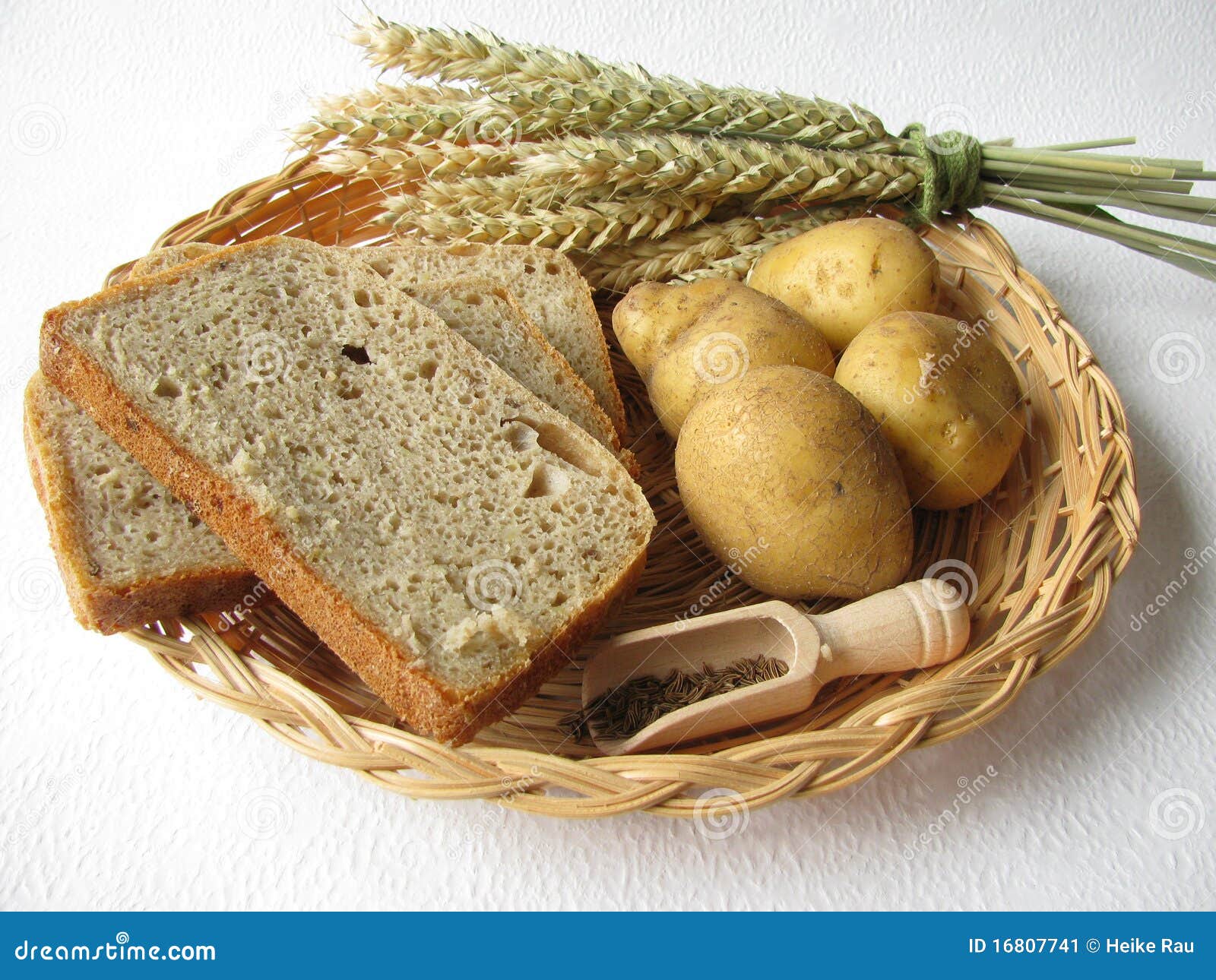 Potato bread stock image. Image of caraway, selfmade - 16807741