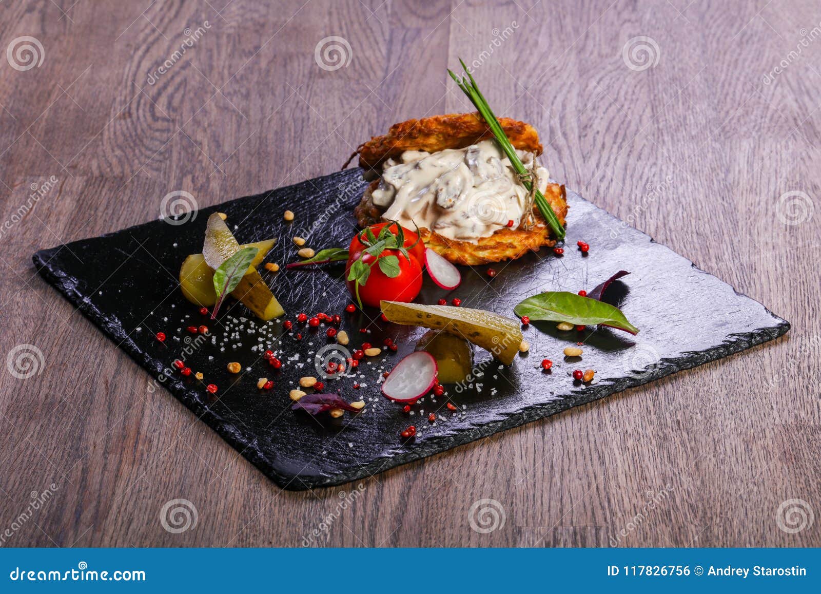 potato cakes with meat