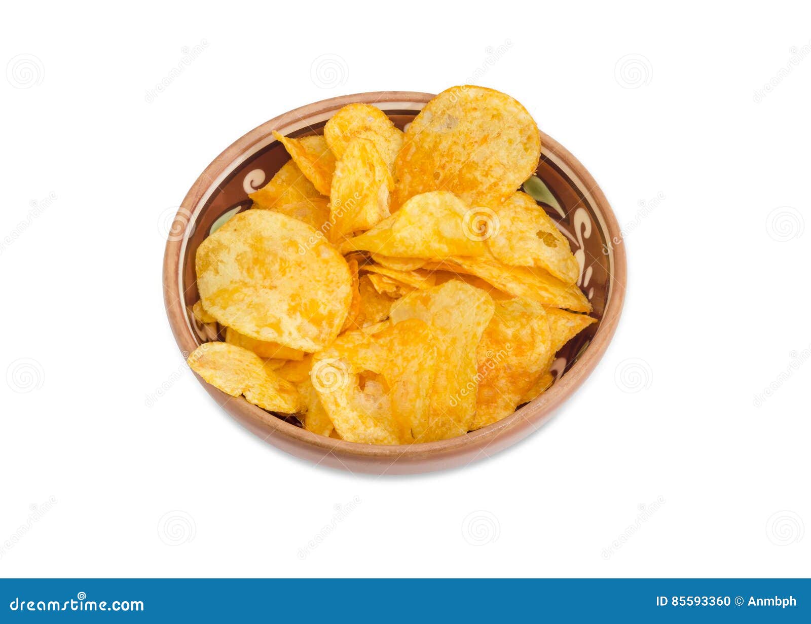 Potato Chip Flavored Paprika in the Ceramic Bowl Stock Photo Image of