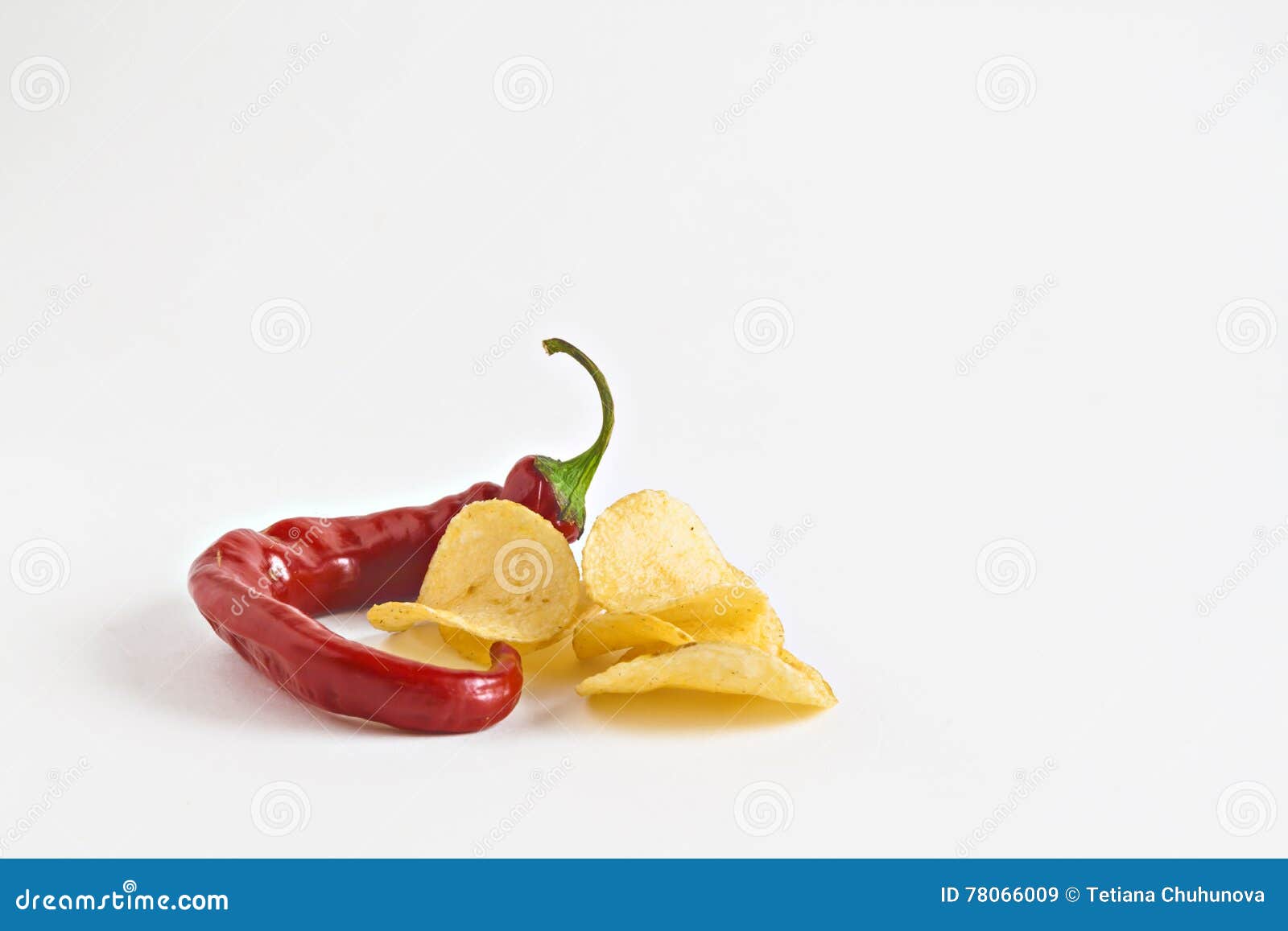 Potato Chips and Chili in Isolated White Plate Stock Image Image of